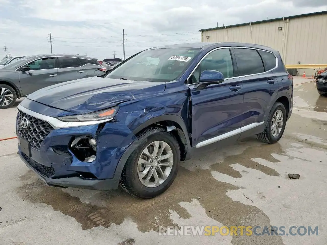 1 Photograph of a damaged car 5NMS33AD3KH011760 HYUNDAI SANTA FE 2019