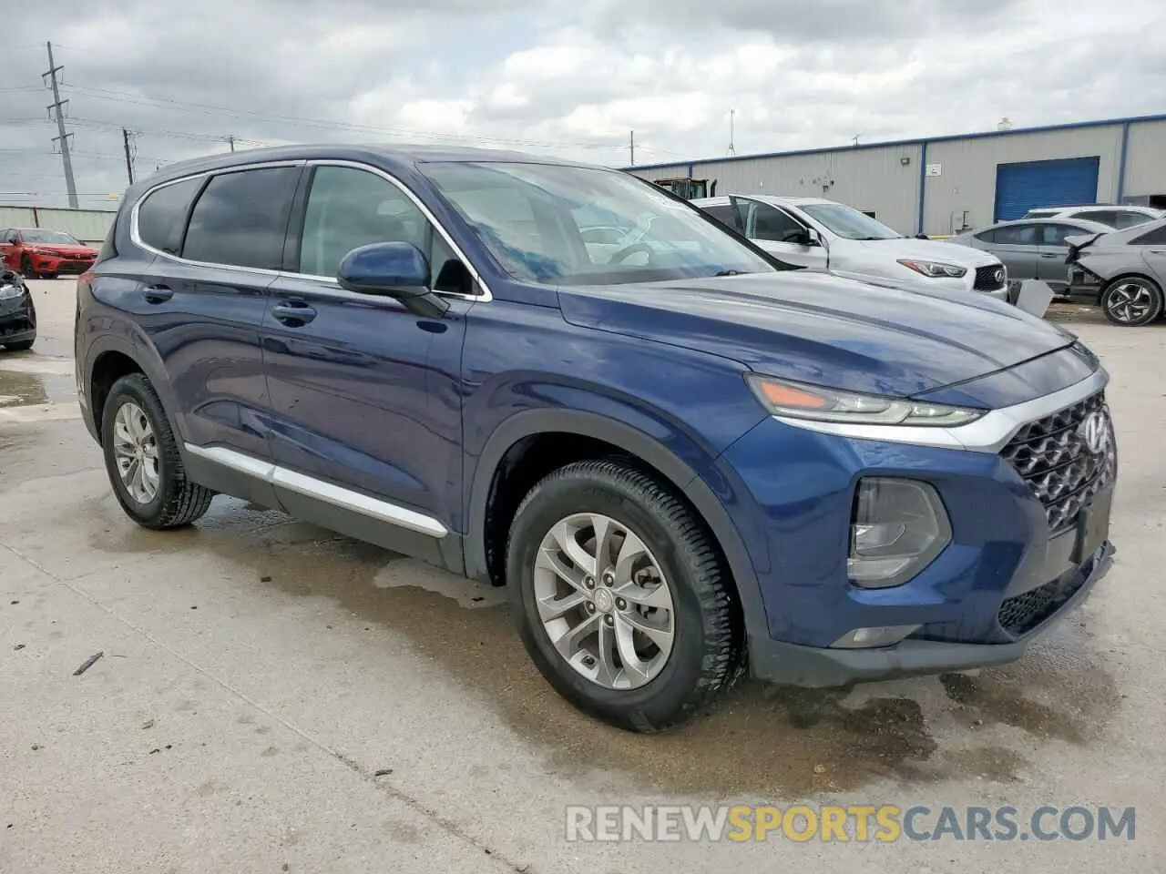 4 Photograph of a damaged car 5NMS33AD3KH011760 HYUNDAI SANTA FE 2019