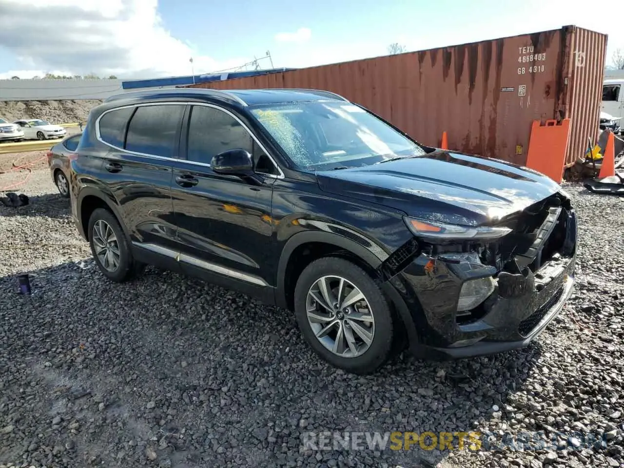 4 Photograph of a damaged car 5NMS33AD3KH025786 HYUNDAI SANTA FE 2019