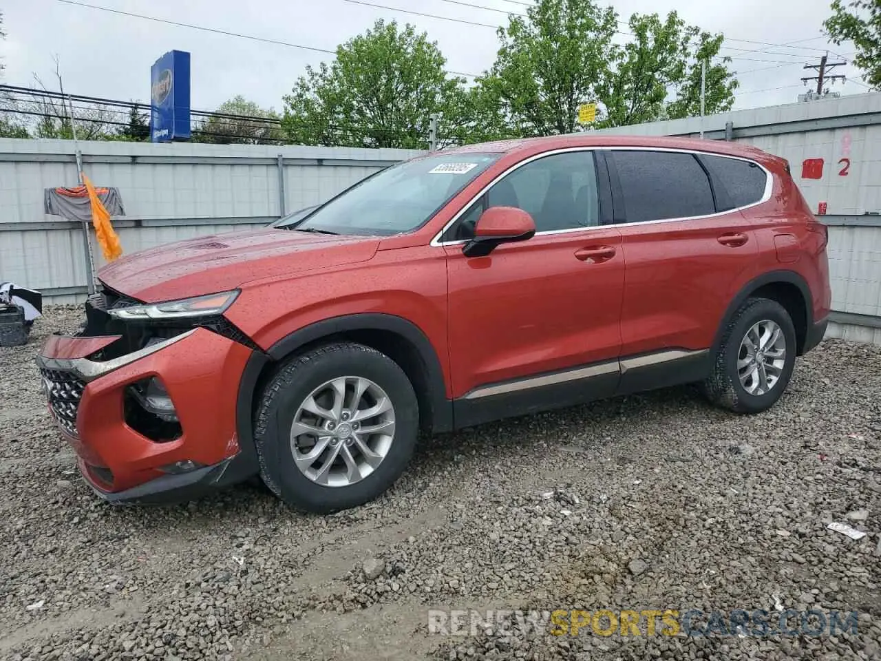1 Photograph of a damaged car 5NMS33AD3KH073756 HYUNDAI SANTA FE 2019