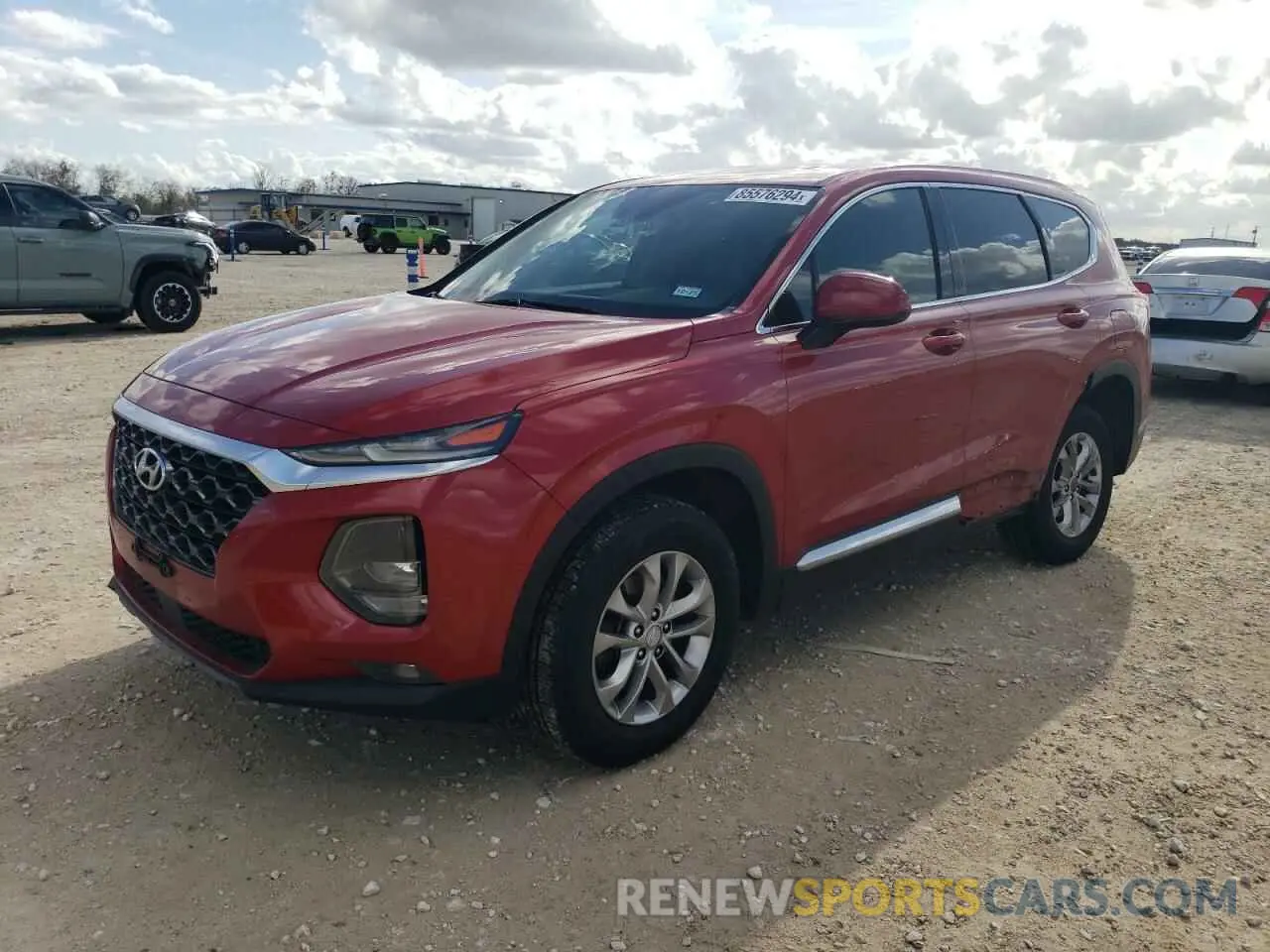 1 Photograph of a damaged car 5NMS33AD4KH005367 HYUNDAI SANTA FE 2019