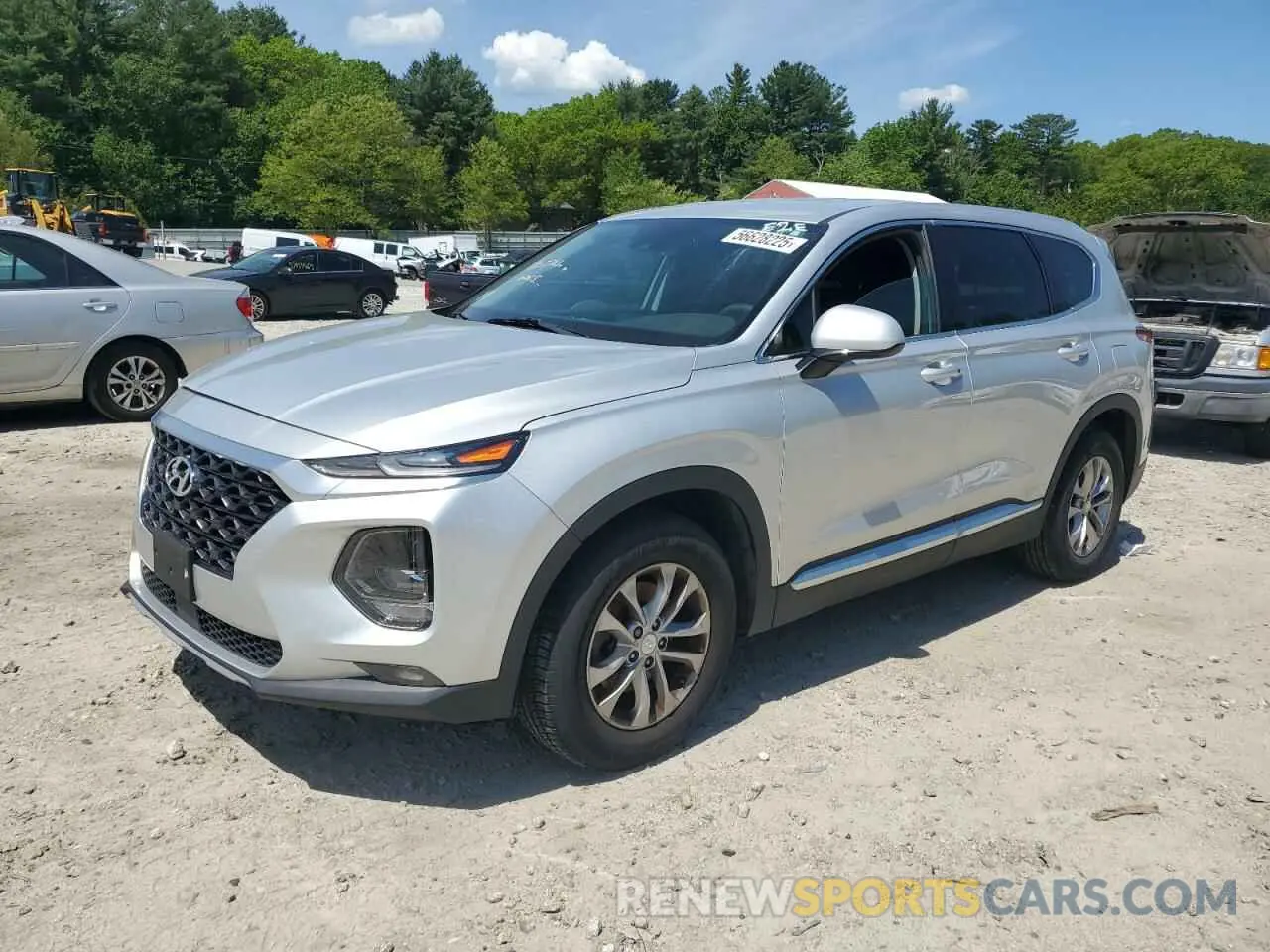 1 Photograph of a damaged car 5NMS33AD4KH048655 HYUNDAI SANTA FE 2019