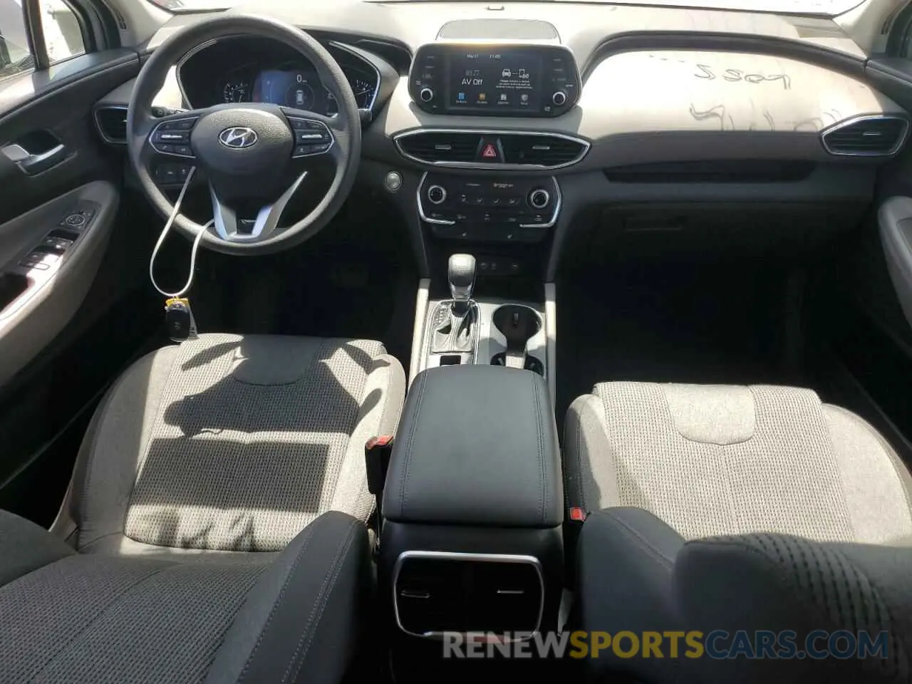 8 Photograph of a damaged car 5NMS33AD4KH048655 HYUNDAI SANTA FE 2019