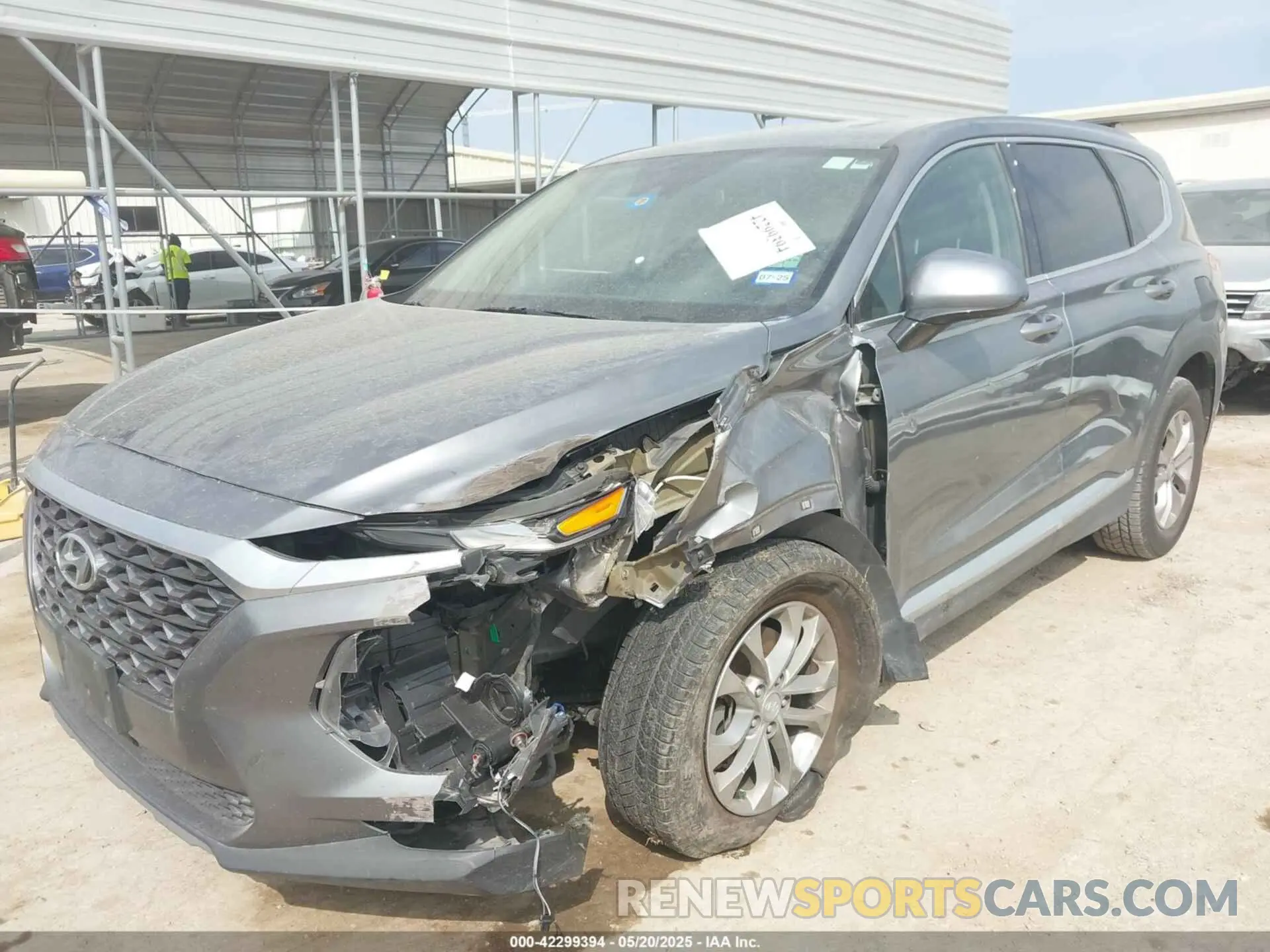 2 Photograph of a damaged car 5NMS33AD6KH067885 HYUNDAI SANTA FE 2019