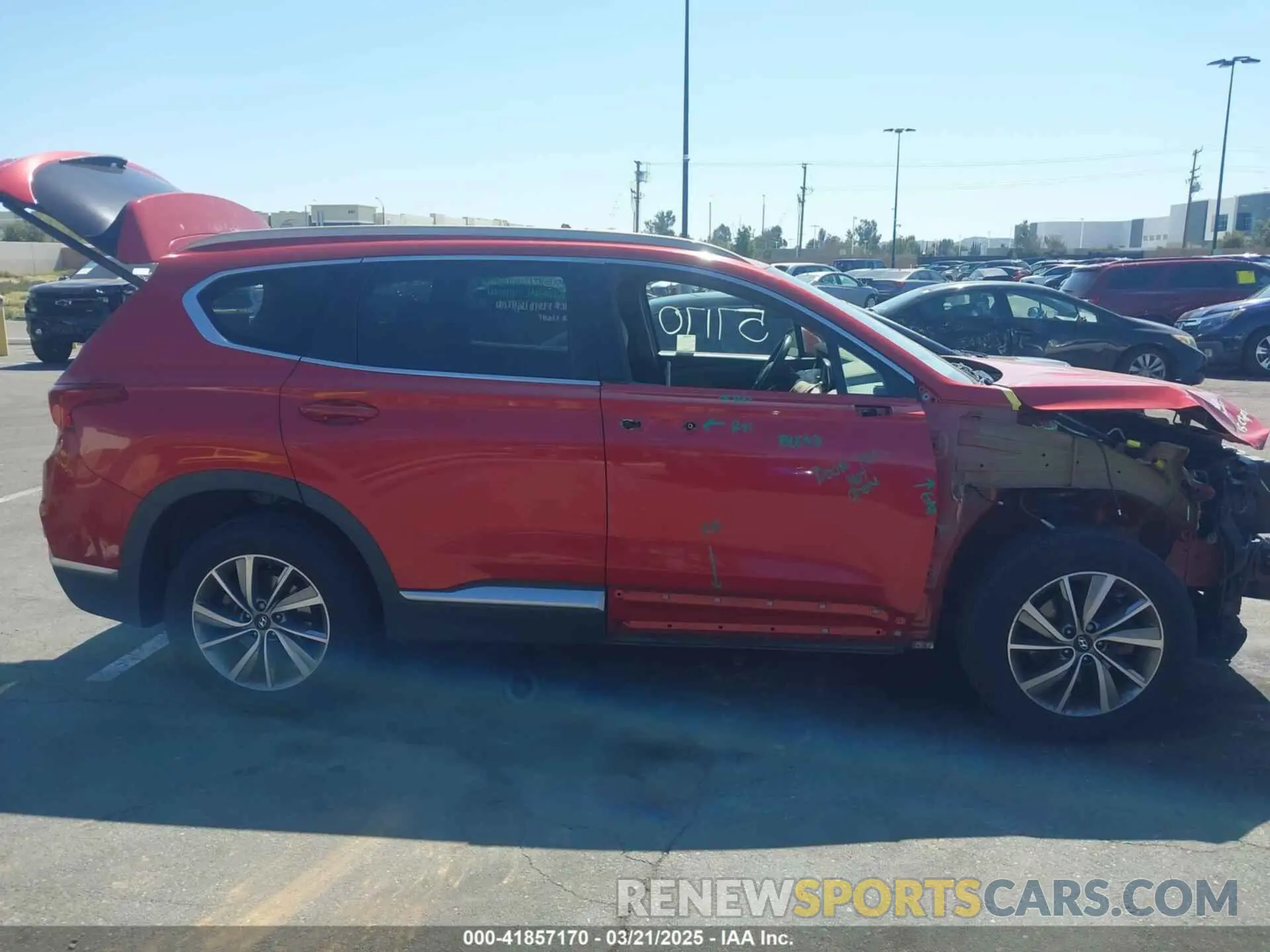 14 Photograph of a damaged car 5NMS33AD7KH113627 HYUNDAI SANTA FE 2019