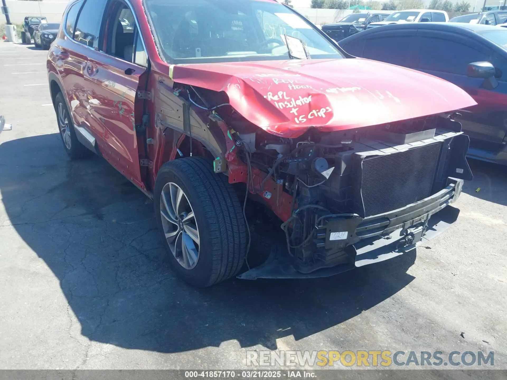 6 Photograph of a damaged car 5NMS33AD7KH113627 HYUNDAI SANTA FE 2019