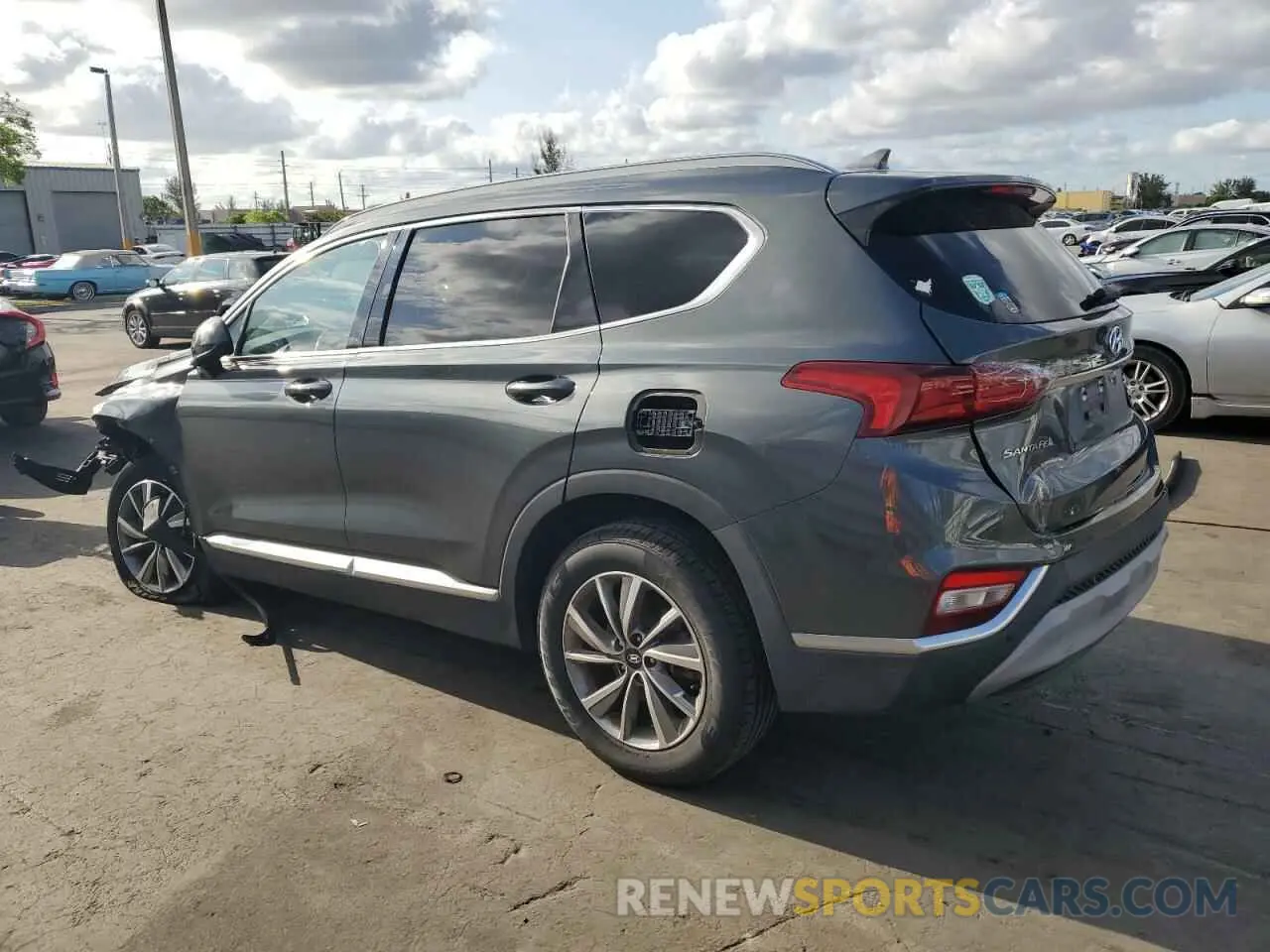 2 Photograph of a damaged car 5NMS33AD7KH114373 HYUNDAI SANTA FE 2019