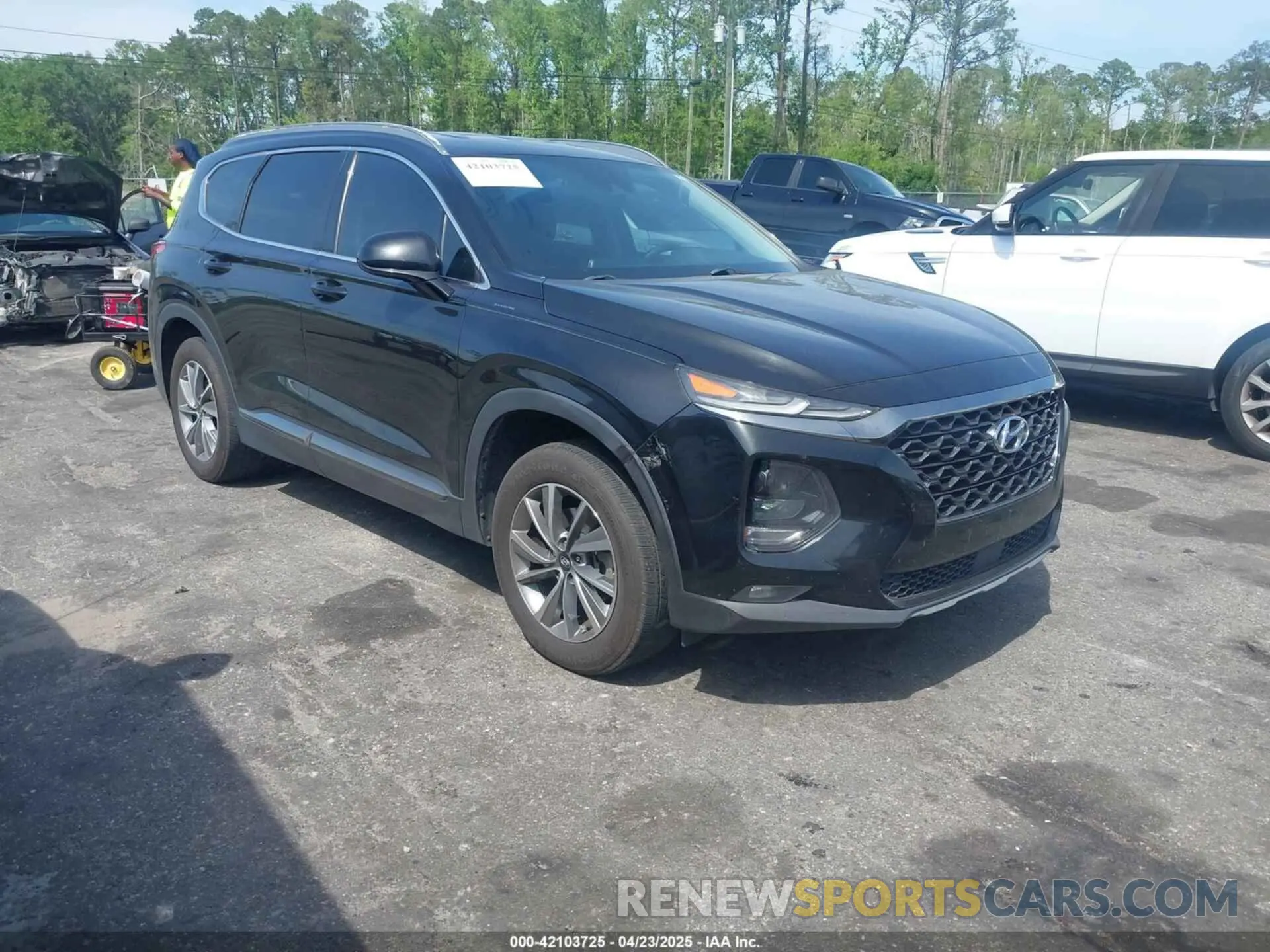 1 Photograph of a damaged car 5NMS33AD8KH026481 HYUNDAI SANTA FE 2019