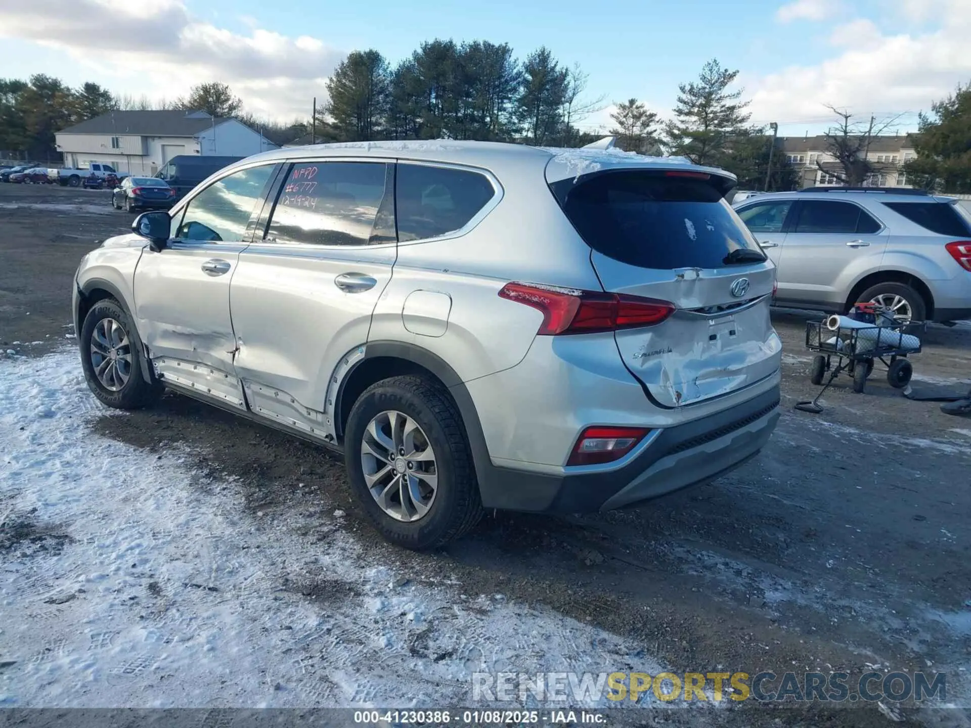 3 Photograph of a damaged car 5NMS33AD9KH033746 HYUNDAI SANTA FE 2019