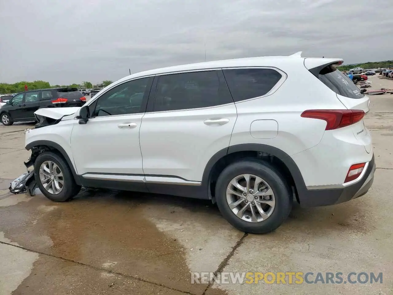 2 Photograph of a damaged car 5NMS33AD9KH110180 HYUNDAI SANTA FE 2019