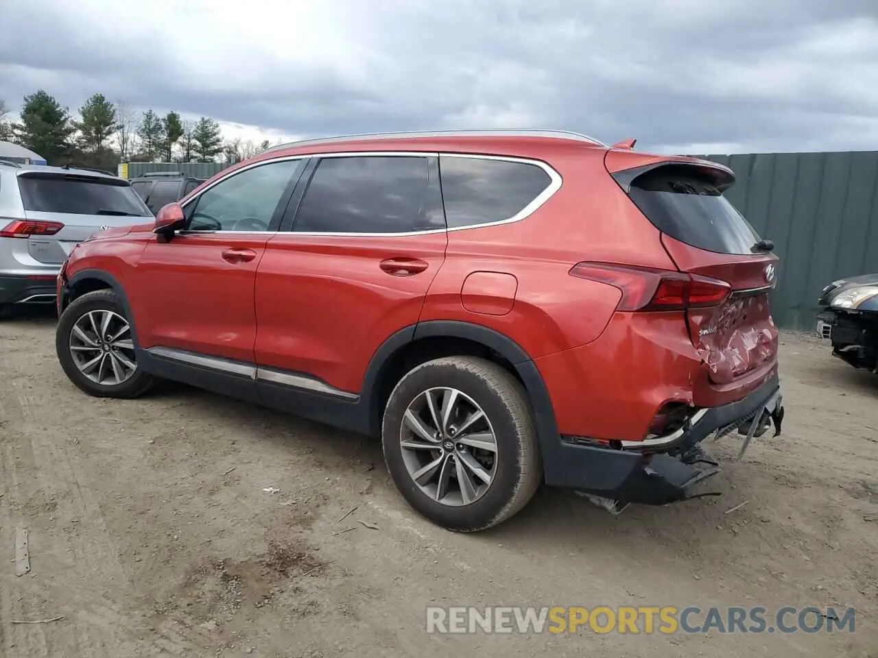 2 Photograph of a damaged car 5NMS33ADXKH021346 HYUNDAI SANTA FE 2019