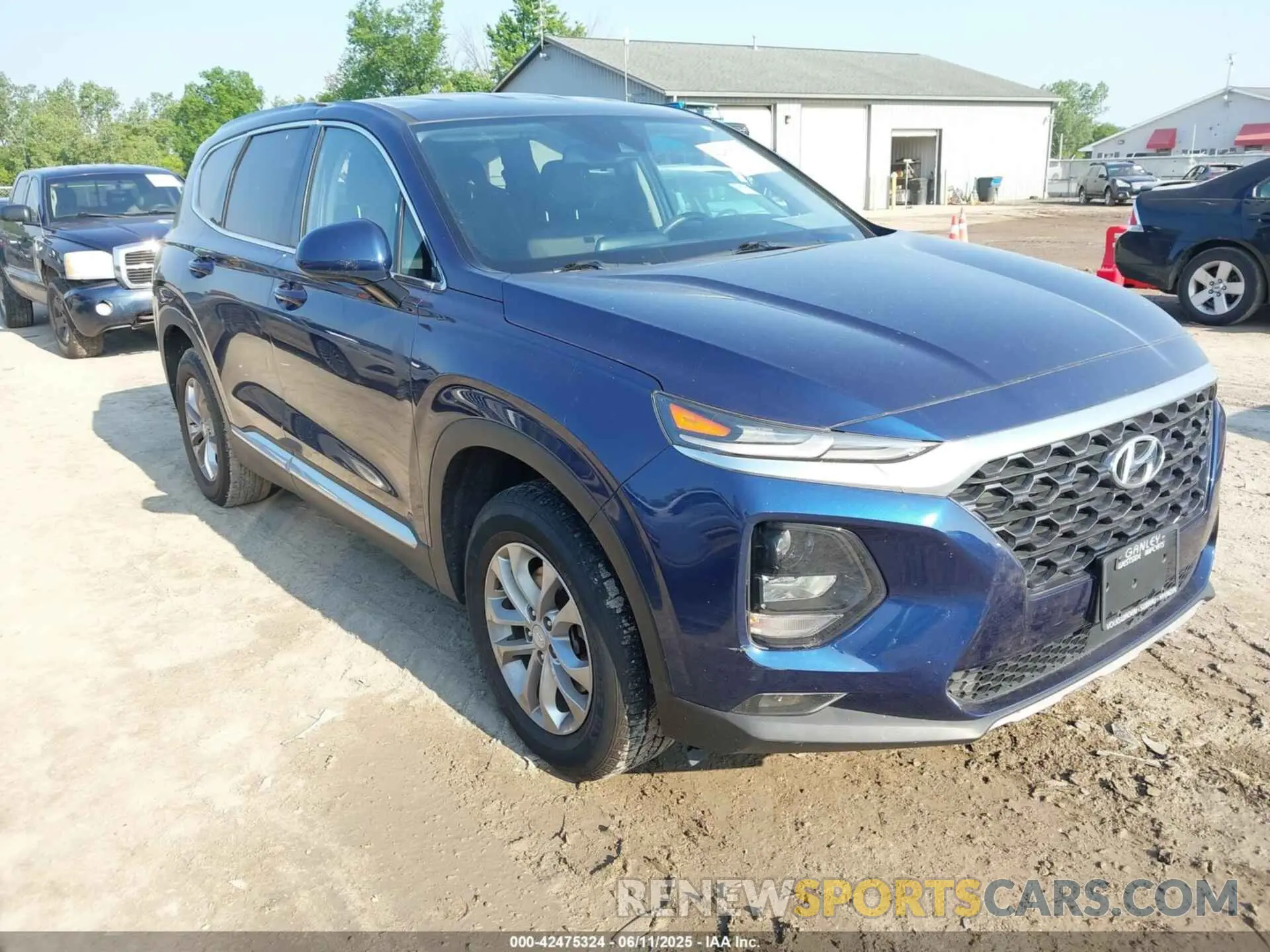 1 Photograph of a damaged car 5NMS33ADXKH031567 HYUNDAI SANTA FE 2019