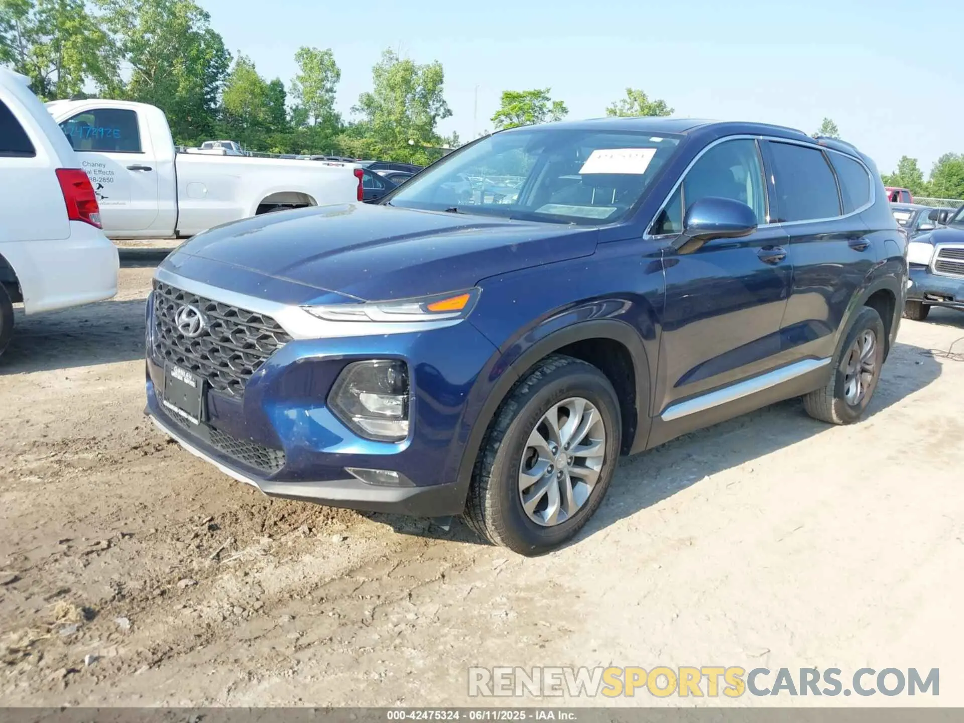 2 Photograph of a damaged car 5NMS33ADXKH031567 HYUNDAI SANTA FE 2019