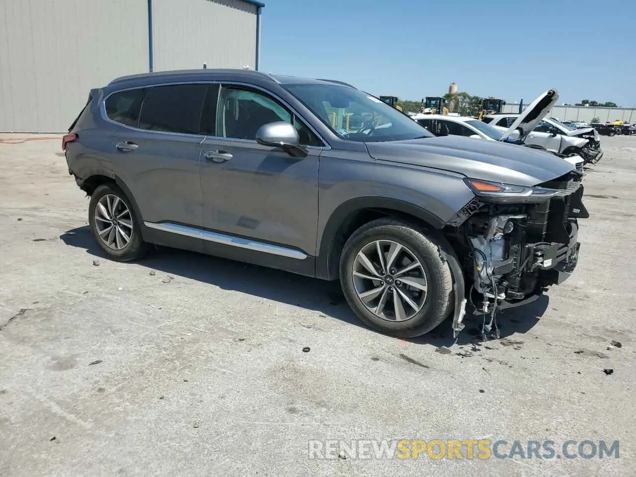 4 Photograph of a damaged car 5NMS33ADXKH034243 HYUNDAI SANTA FE 2019