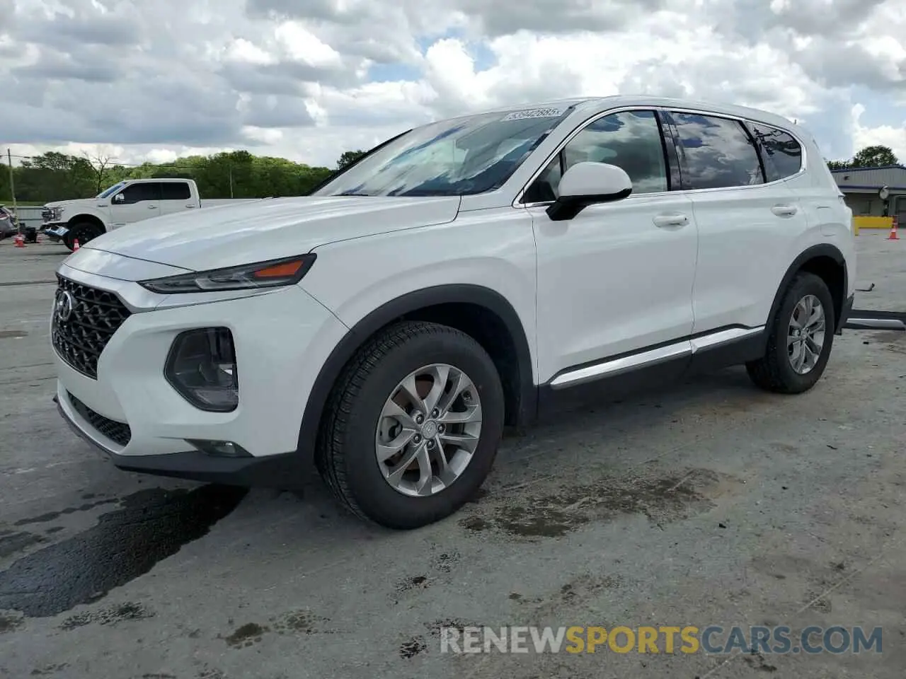 1 Photograph of a damaged car 5NMS33ADXKH048739 HYUNDAI SANTA FE 2019