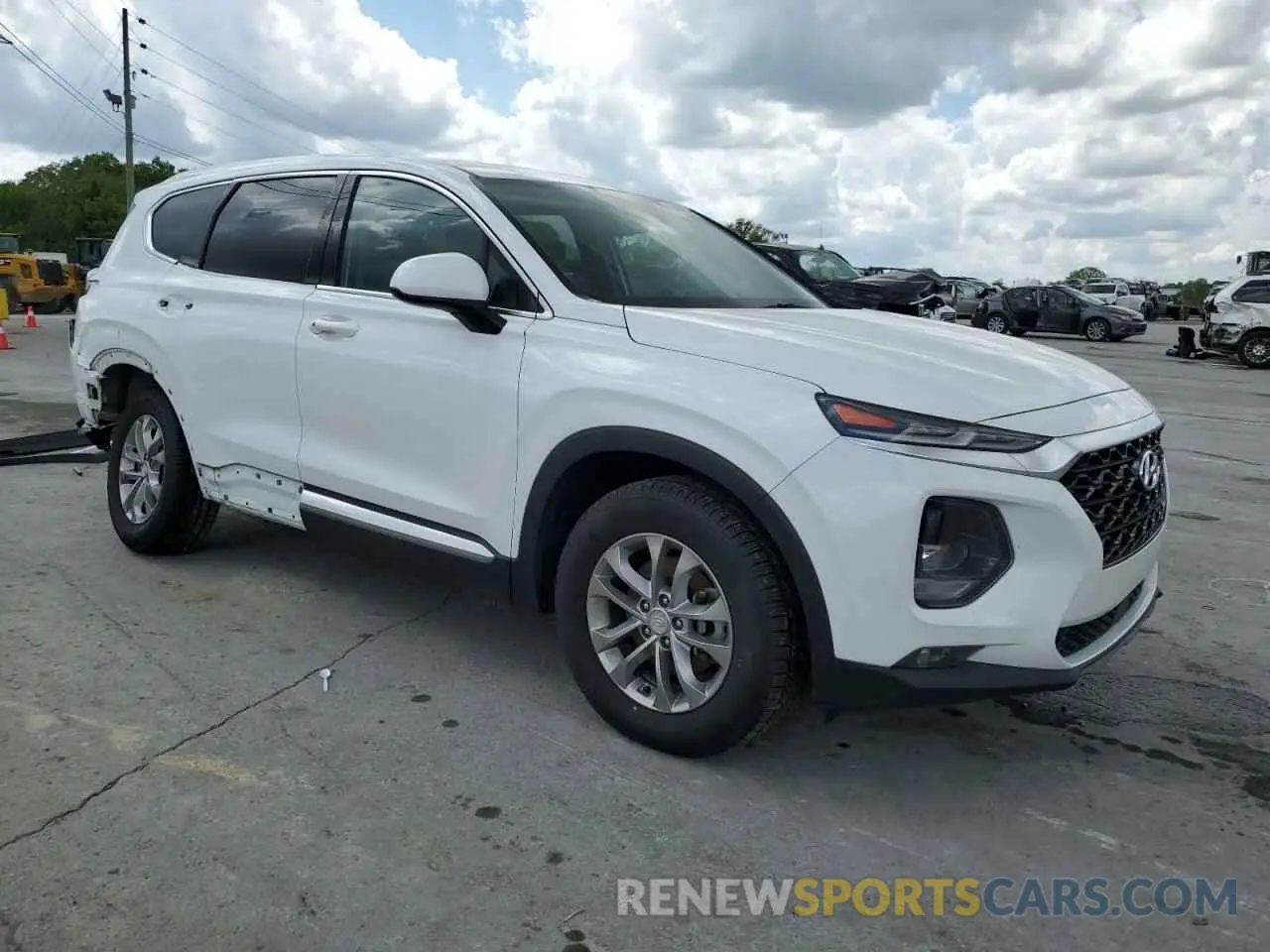 4 Photograph of a damaged car 5NMS33ADXKH048739 HYUNDAI SANTA FE 2019