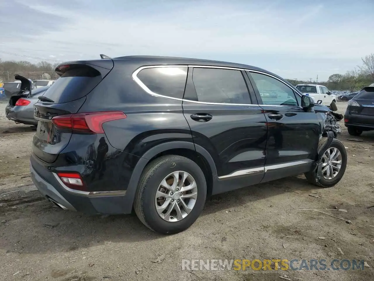 3 Photograph of a damaged car 5NMS33ADXKH073544 HYUNDAI SANTA FE 2019