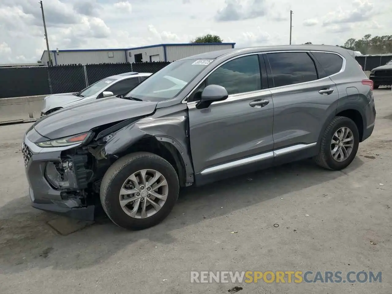 1 Photograph of a damaged car 5NMS33ADXKH092904 HYUNDAI SANTA FE 2019