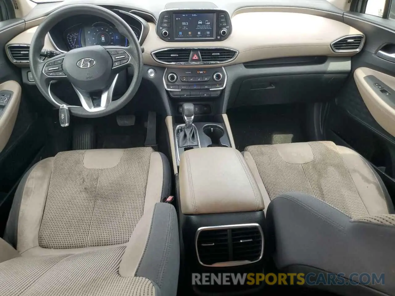 8 Photograph of a damaged car 5NMS33ADXKH092904 HYUNDAI SANTA FE 2019