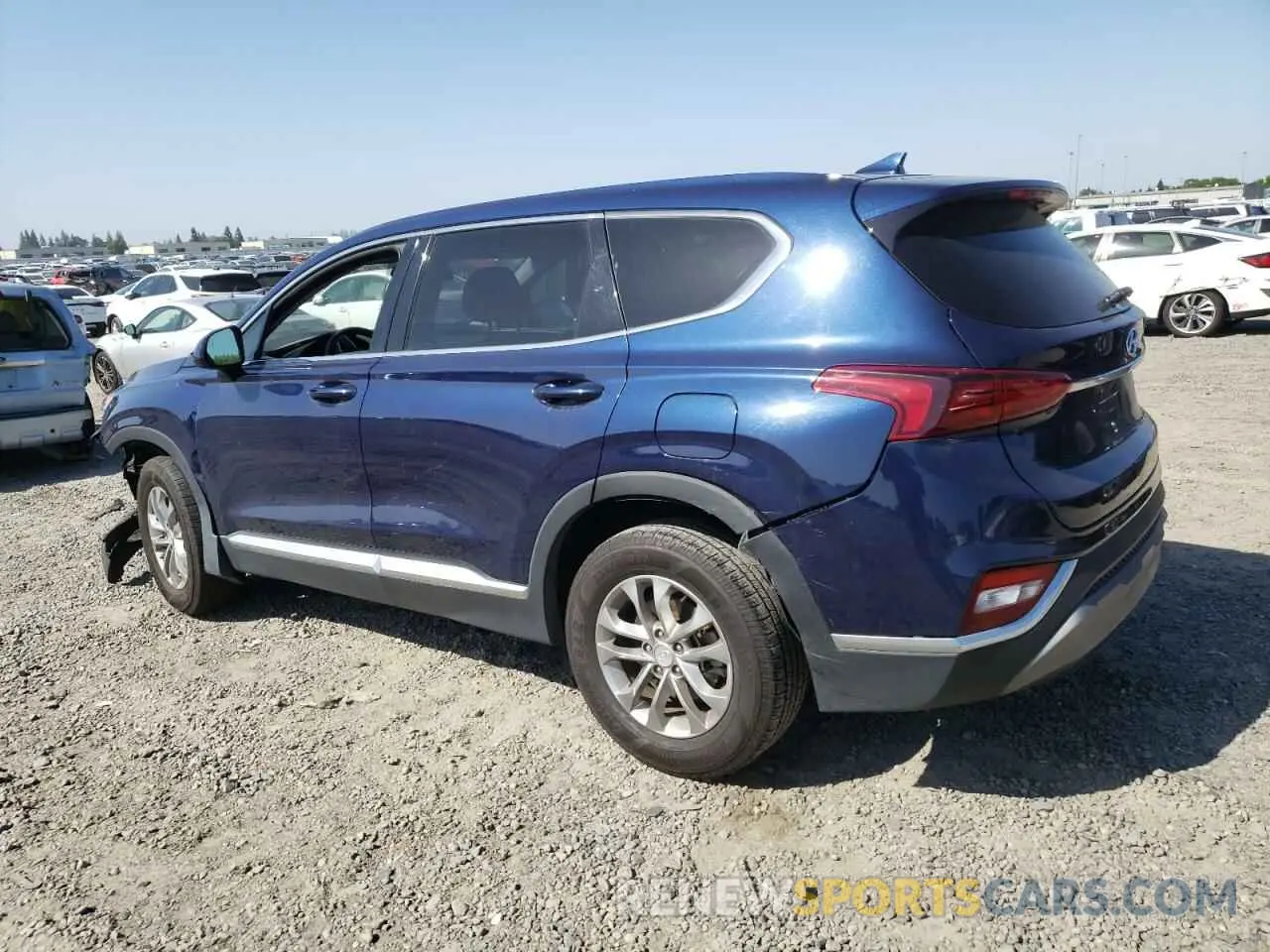 2 Photograph of a damaged car 5NMS33ADXKH125867 HYUNDAI SANTA FE 2019