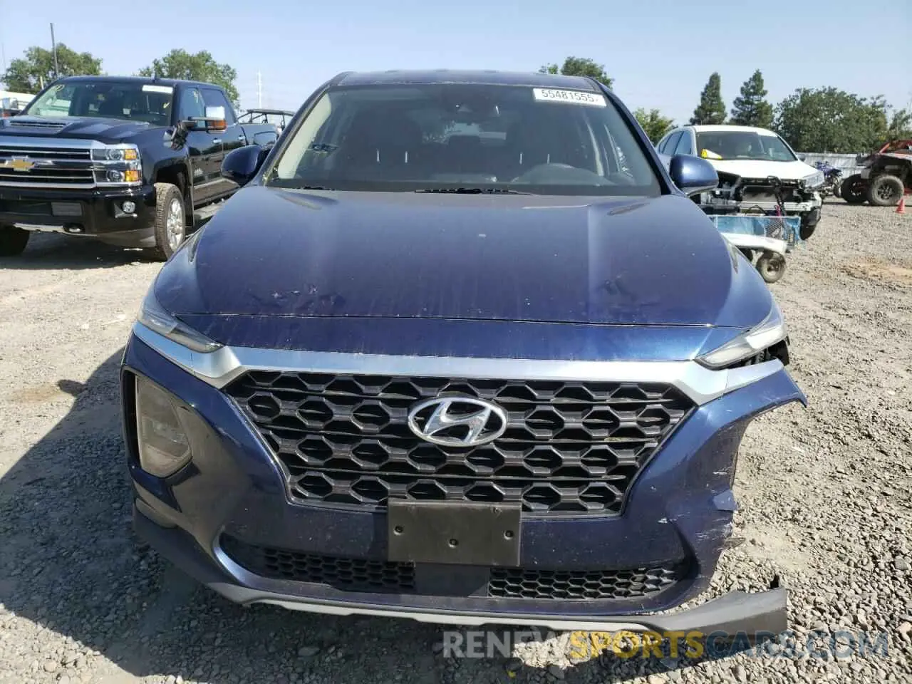5 Photograph of a damaged car 5NMS33ADXKH125867 HYUNDAI SANTA FE 2019