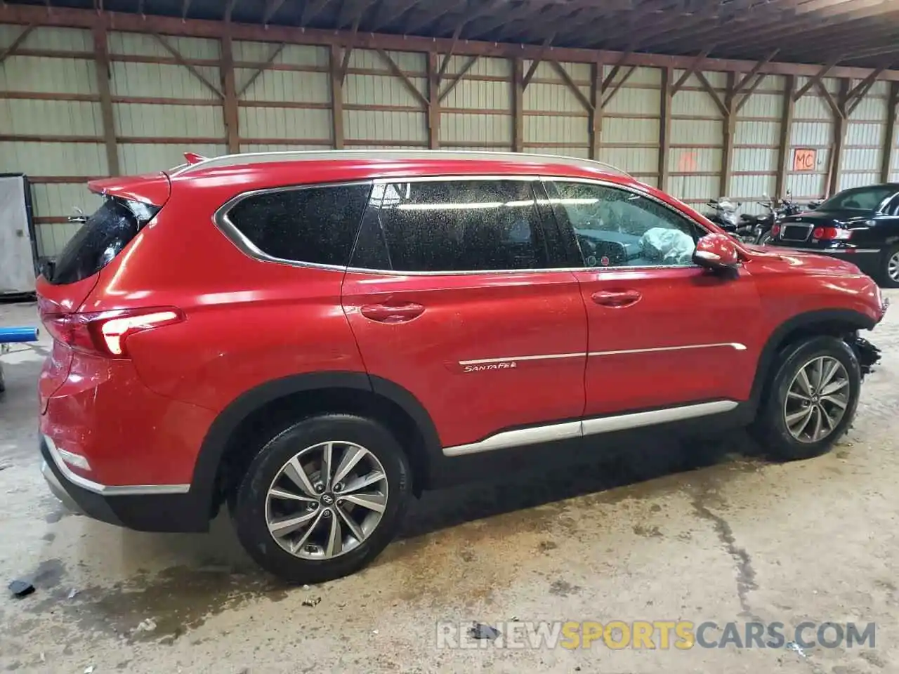 3 Photograph of a damaged car 5NMS3CAA6KH051076 HYUNDAI SANTA FE 2019