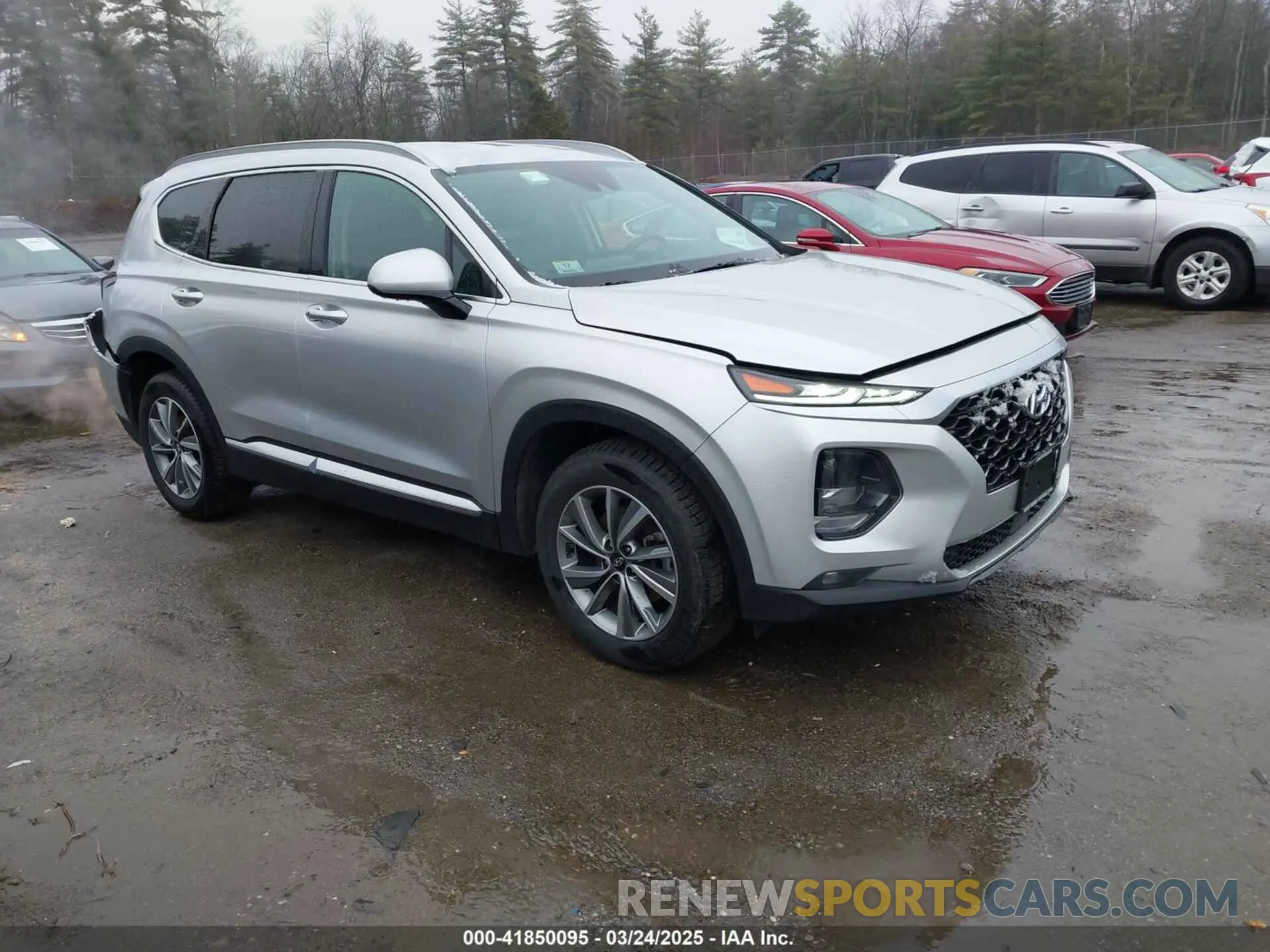 1 Photograph of a damaged car 5NMS3CAD0KH023977 HYUNDAI SANTA FE 2019