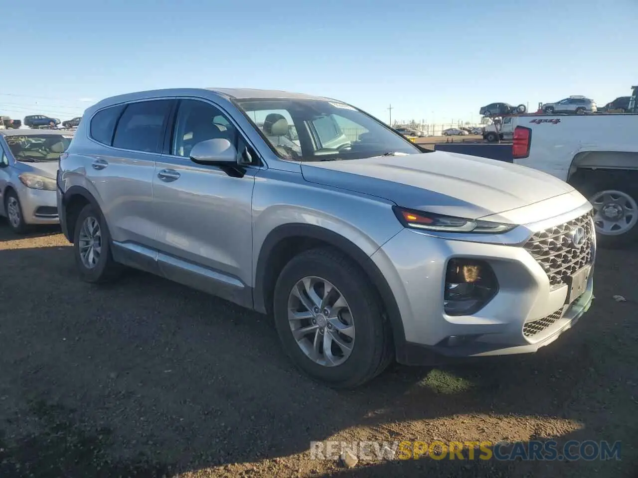 4 Photograph of a damaged car 5NMS3CAD0KH053609 HYUNDAI SANTA FE 2019
