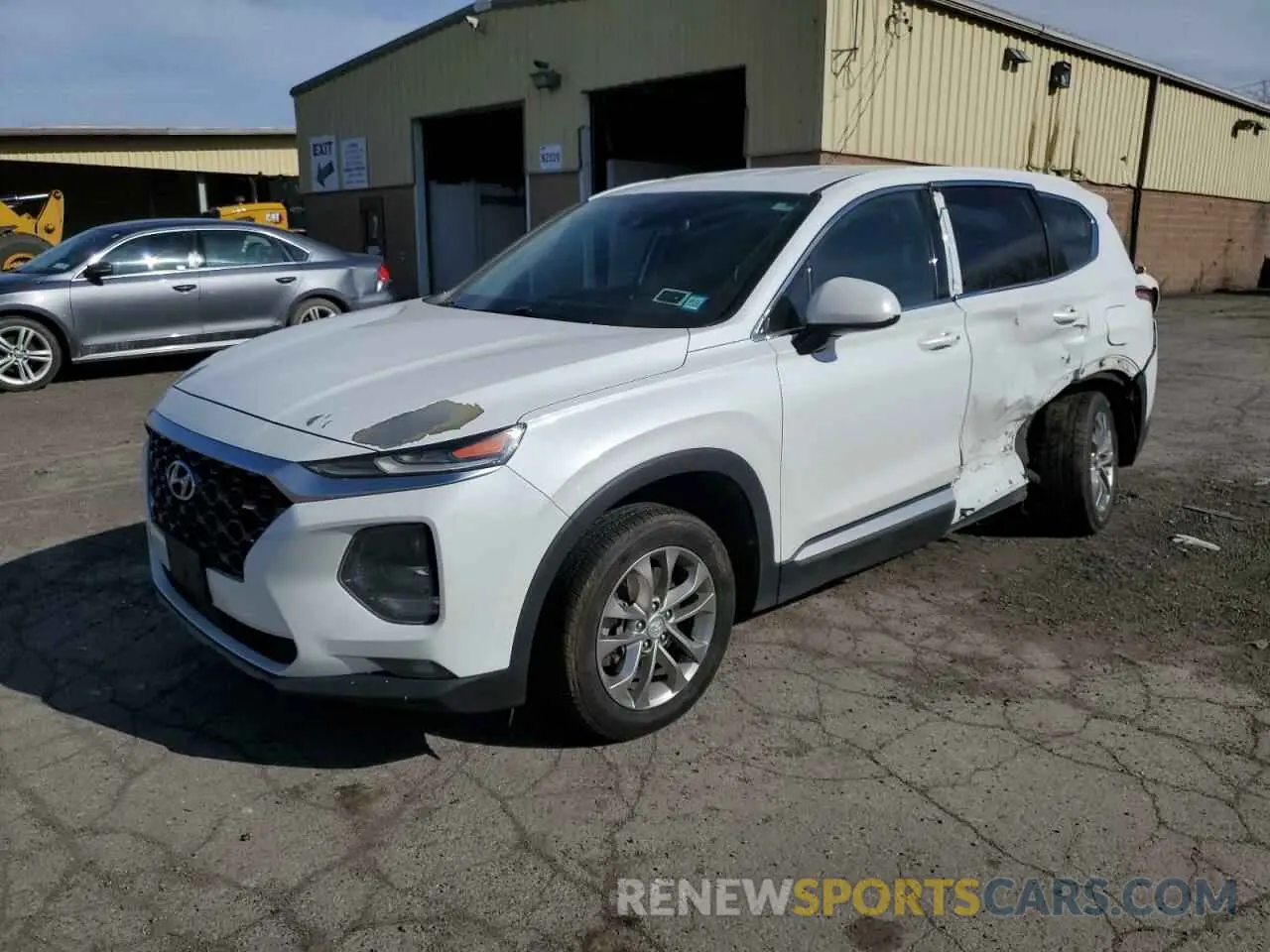 1 Photograph of a damaged car 5NMS3CAD0KH057238 HYUNDAI SANTA FE 2019