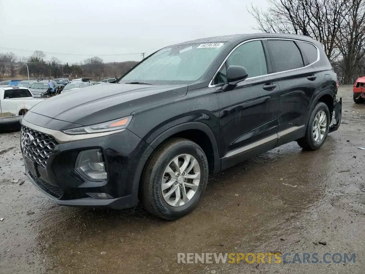 1 Photograph of a damaged car 5NMS3CAD0KH131936 HYUNDAI SANTA FE 2019