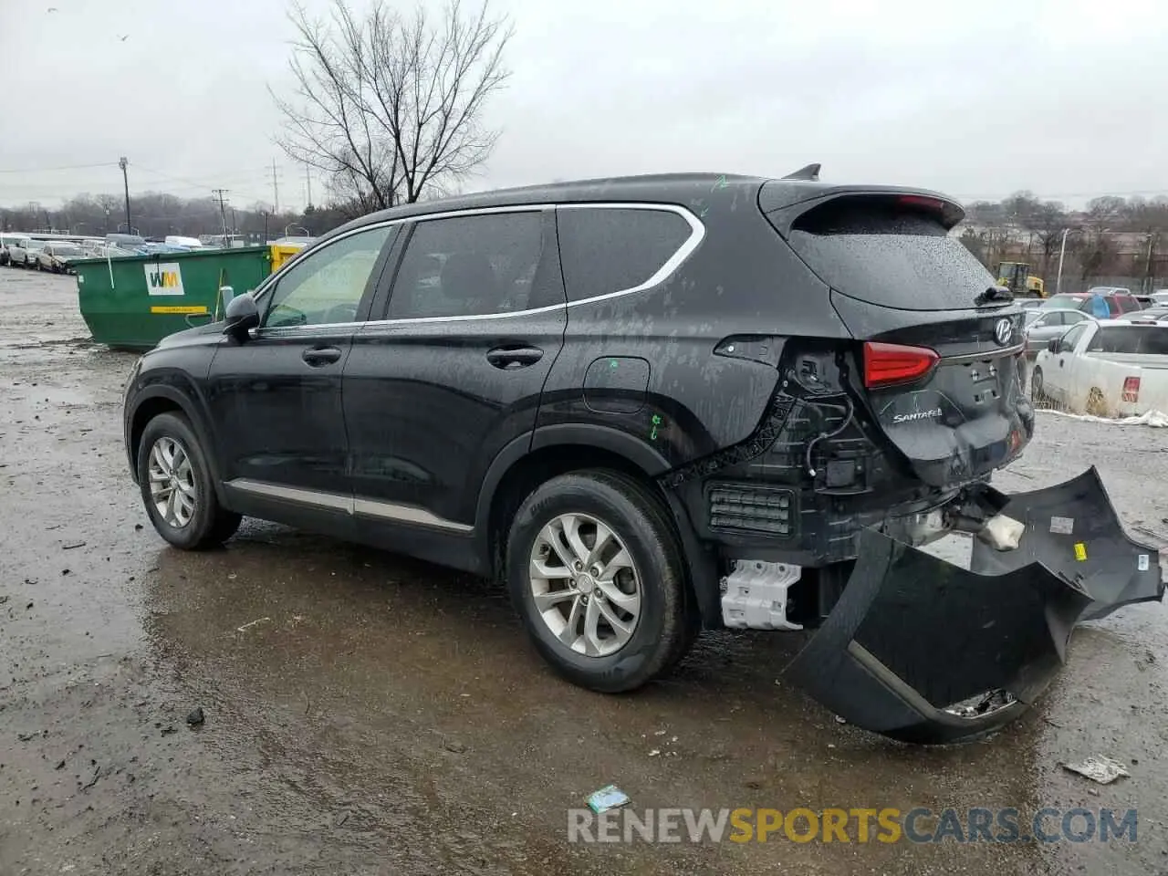 2 Photograph of a damaged car 5NMS3CAD0KH131936 HYUNDAI SANTA FE 2019