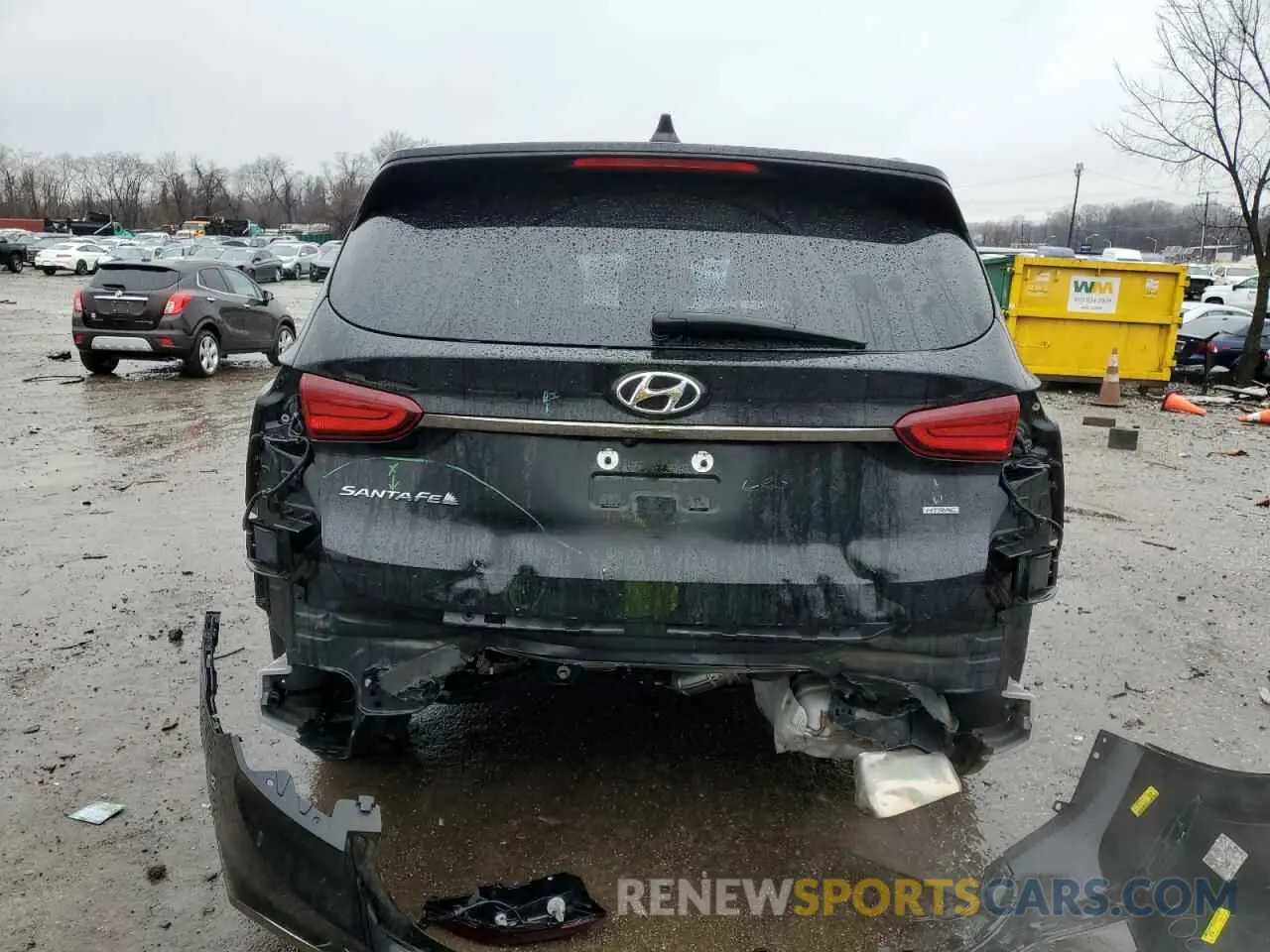 6 Photograph of a damaged car 5NMS3CAD0KH131936 HYUNDAI SANTA FE 2019