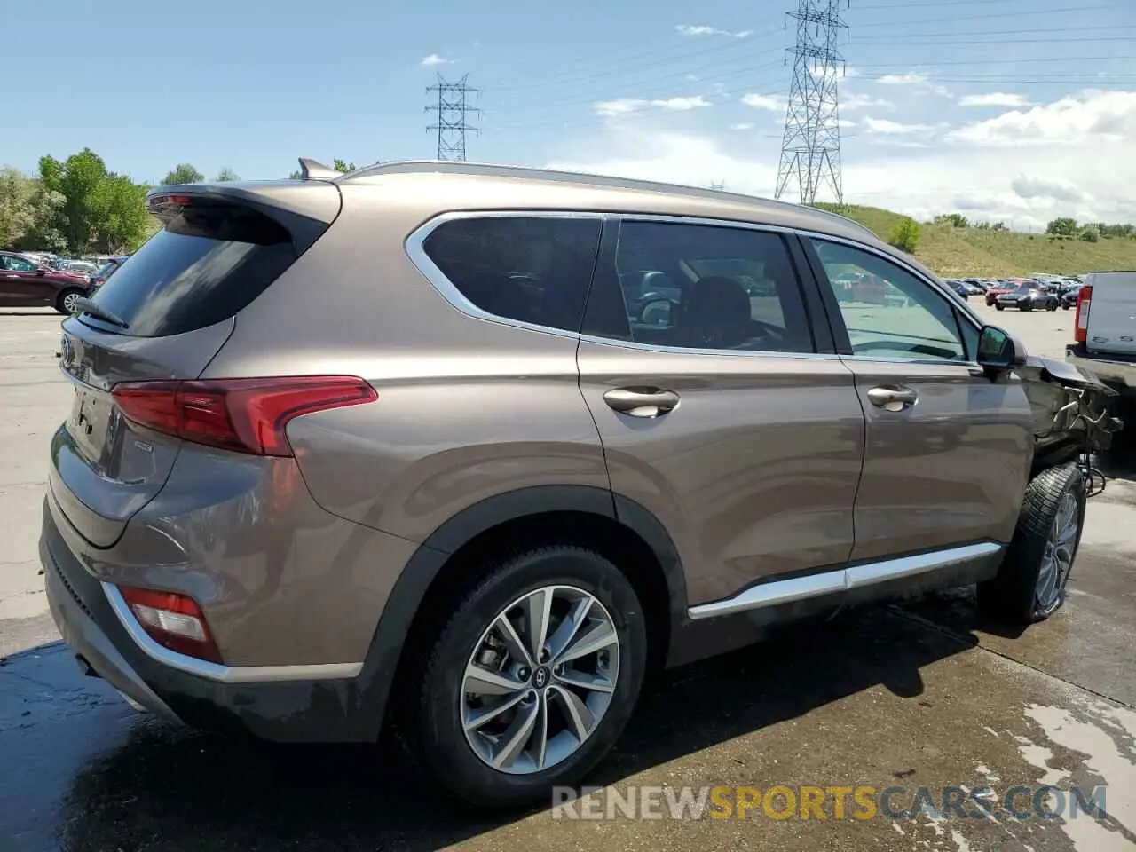 3 Photograph of a damaged car 5NMS3CAD1KH073285 HYUNDAI SANTA FE 2019