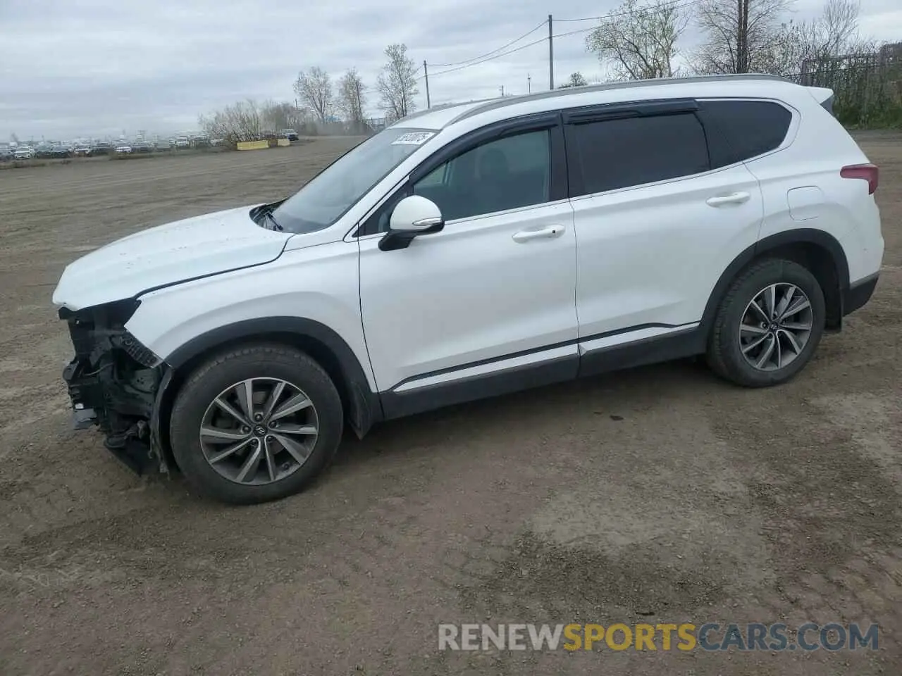 1 Photograph of a damaged car 5NMS3CAD2KH049366 HYUNDAI SANTA FE 2019