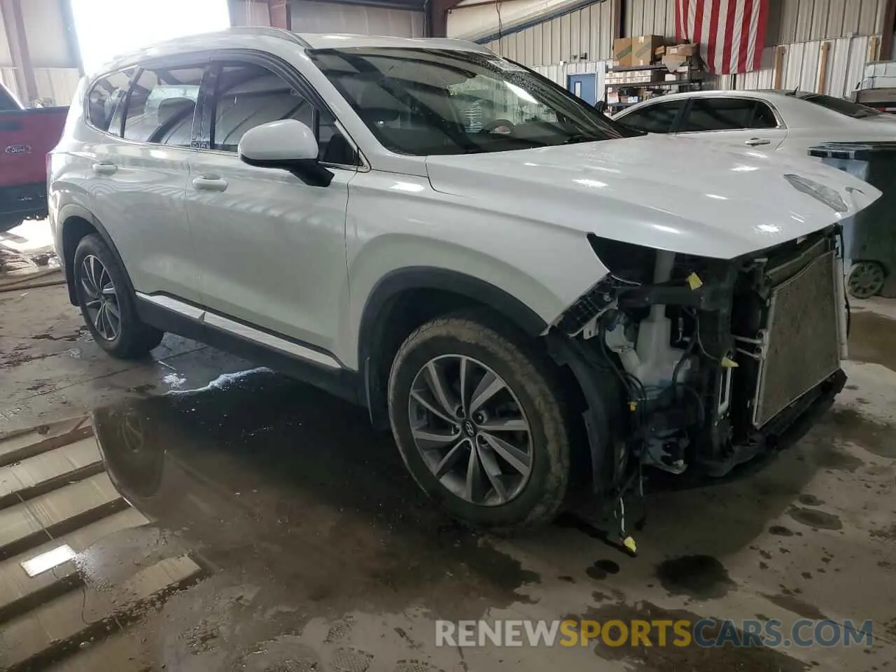 4 Photograph of a damaged car 5NMS3CAD2KH115933 HYUNDAI SANTA FE 2019