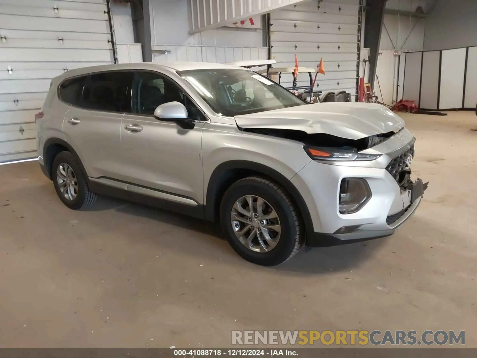 1 Photograph of a damaged car 5NMS3CAD3KH006333 HYUNDAI SANTA FE 2019