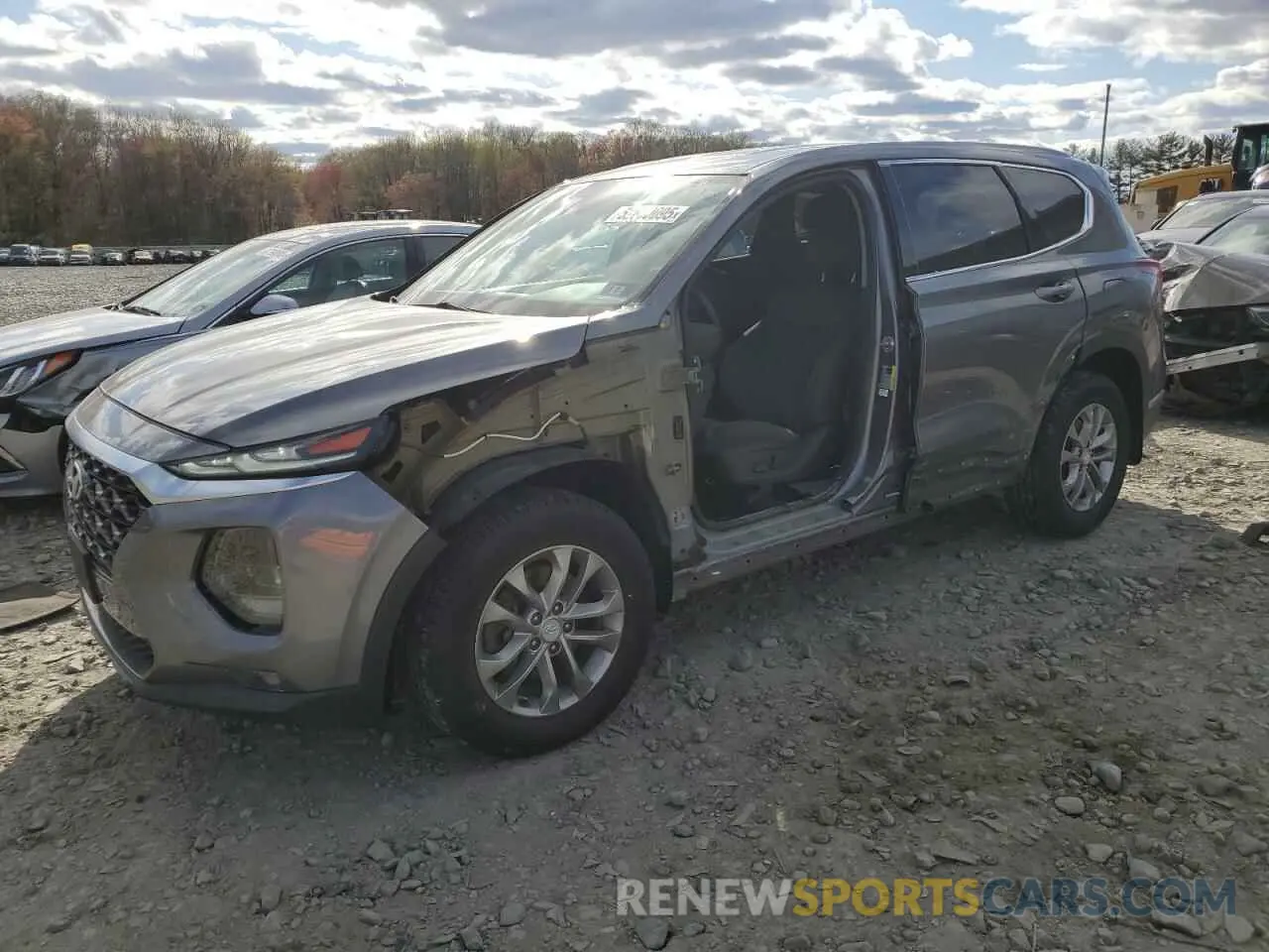 1 Photograph of a damaged car 5NMS3CAD3KH136001 HYUNDAI SANTA FE 2019