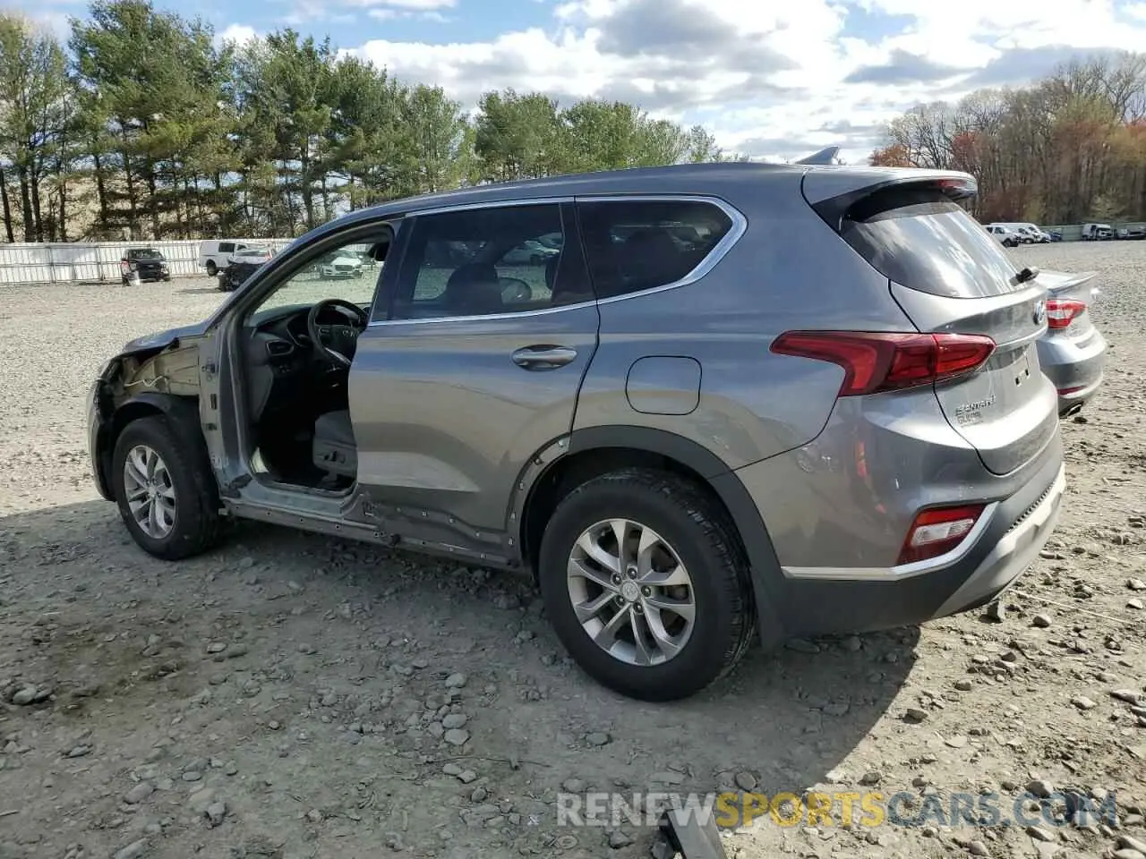 2 Photograph of a damaged car 5NMS3CAD3KH136001 HYUNDAI SANTA FE 2019