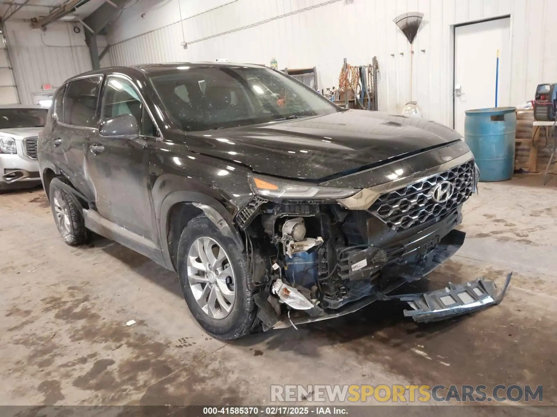1 Photograph of a damaged car 5NMS3CAD4KH124987 HYUNDAI SANTA FE 2019