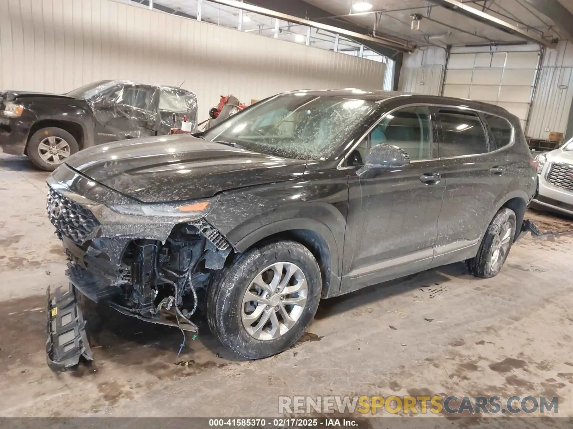 2 Photograph of a damaged car 5NMS3CAD4KH124987 HYUNDAI SANTA FE 2019