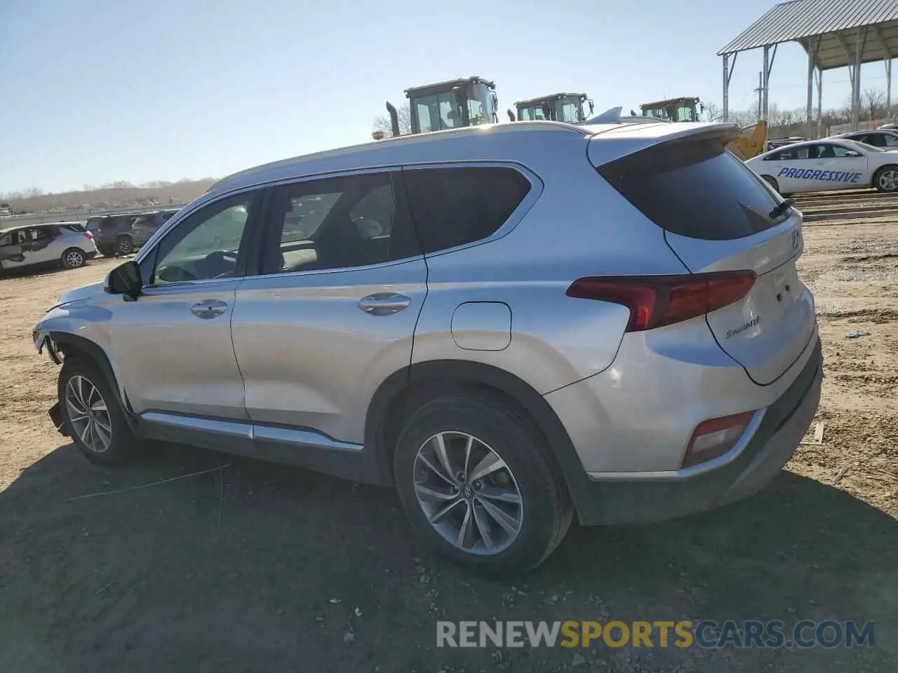 2 Photograph of a damaged car 5NMS3CAD5KH029435 HYUNDAI SANTA FE 2019