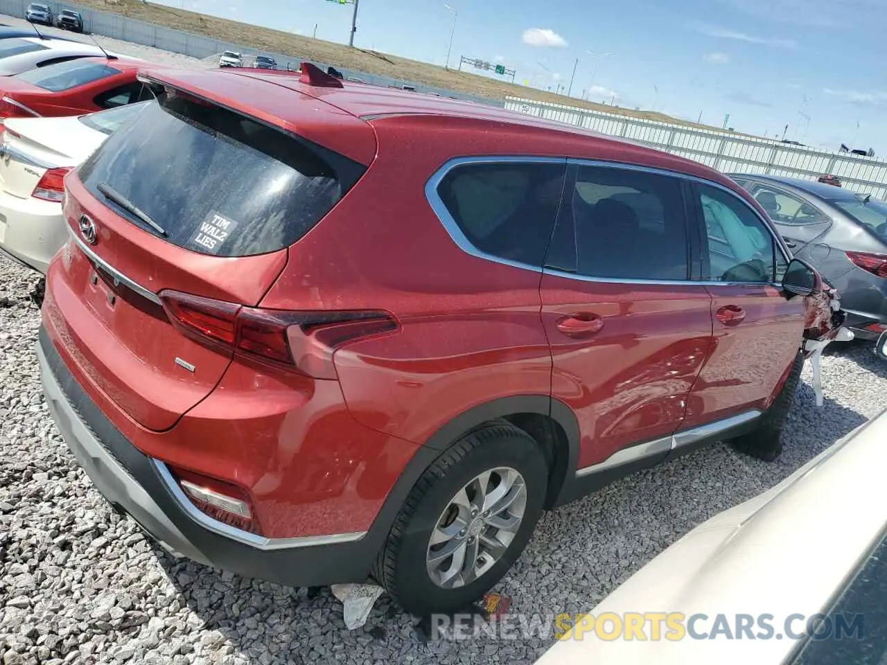 3 Photograph of a damaged car 5NMS3CAD6KH046759 HYUNDAI SANTA FE 2019