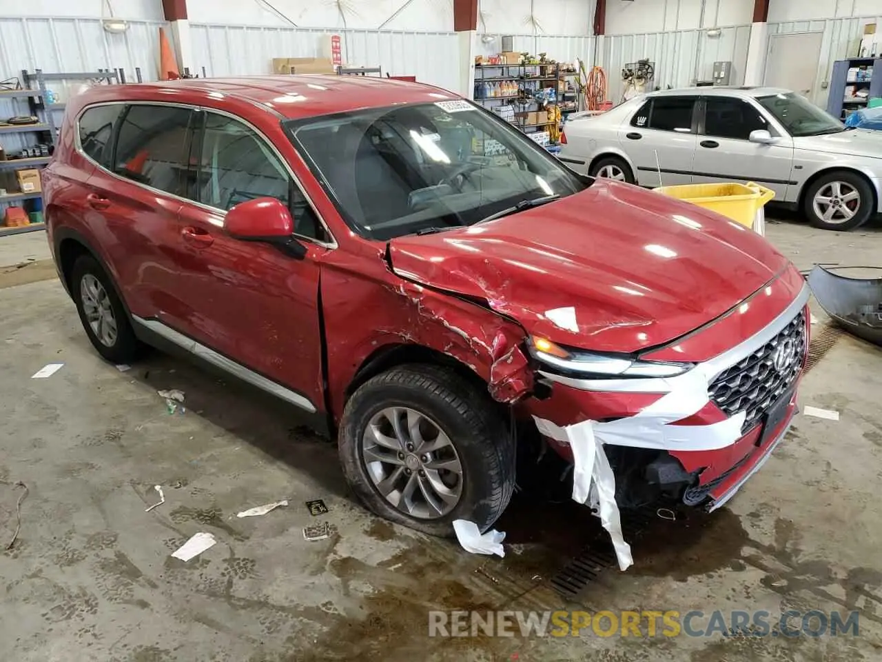 4 Photograph of a damaged car 5NMS3CAD6KH046759 HYUNDAI SANTA FE 2019