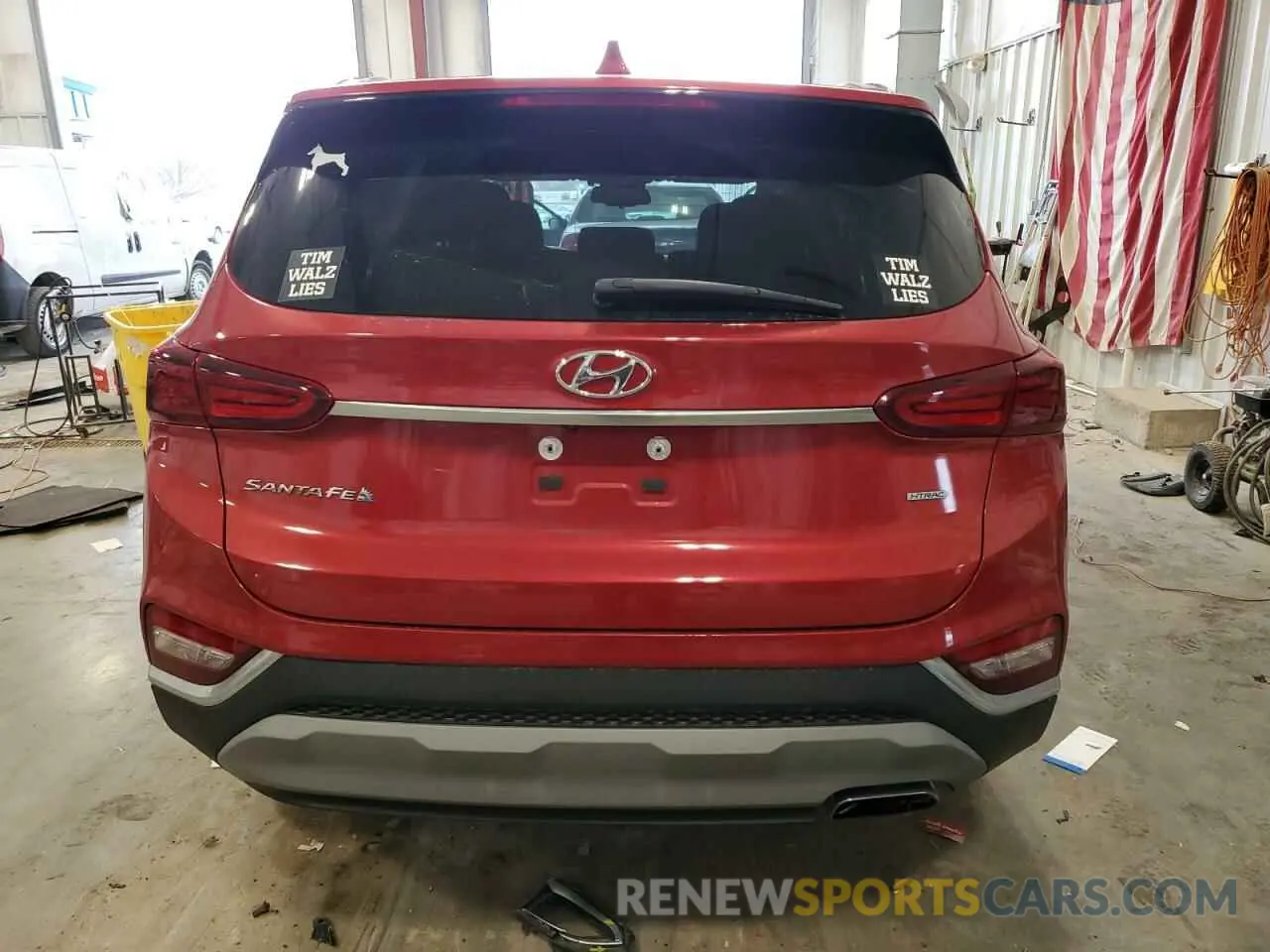 6 Photograph of a damaged car 5NMS3CAD6KH046759 HYUNDAI SANTA FE 2019