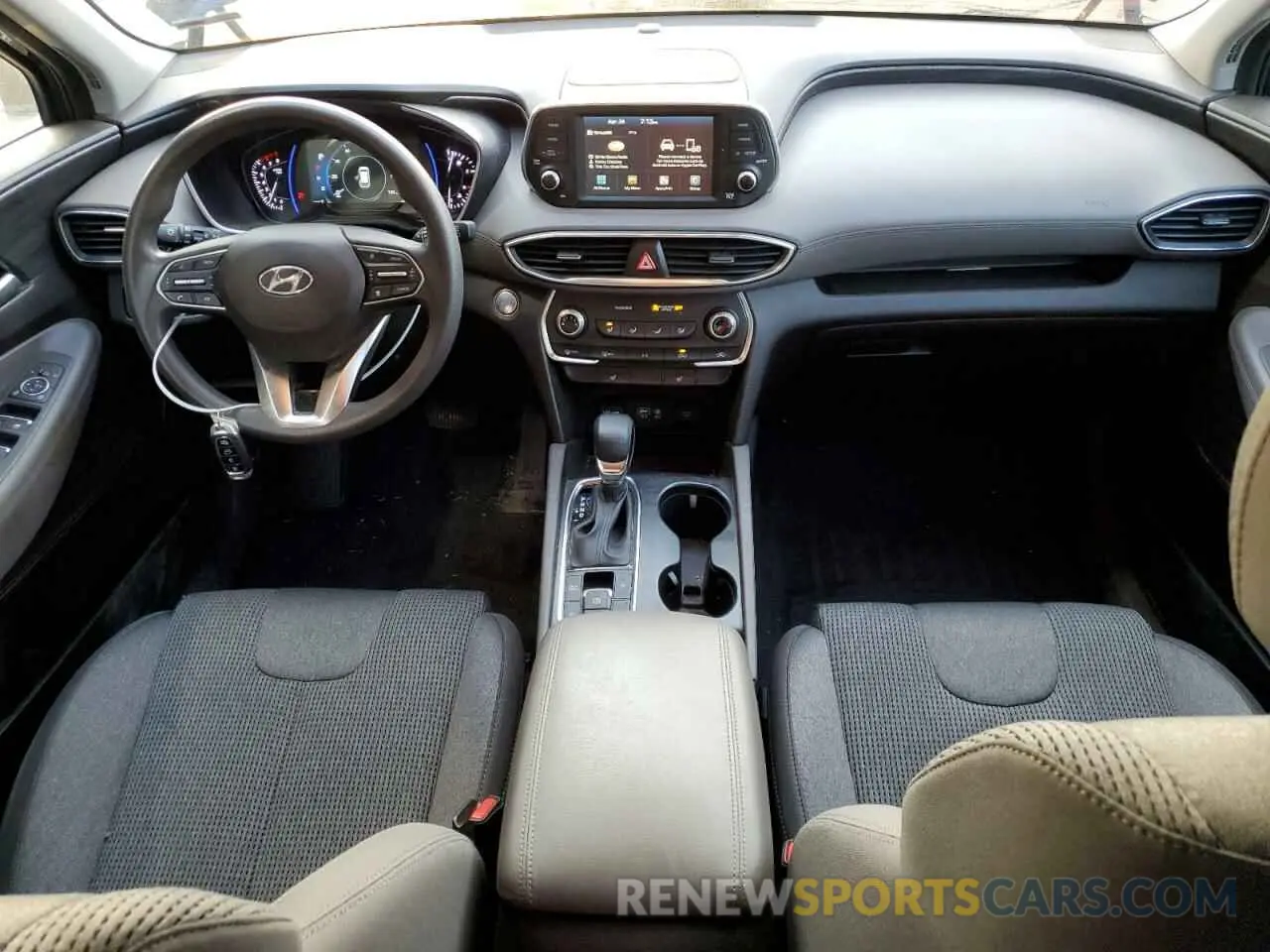 8 Photograph of a damaged car 5NMS3CAD6KH091927 HYUNDAI SANTA FE 2019