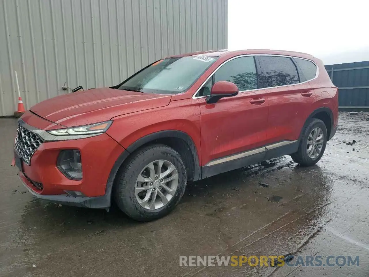1 Photograph of a damaged car 5NMS3CAD6KH093466 HYUNDAI SANTA FE 2019