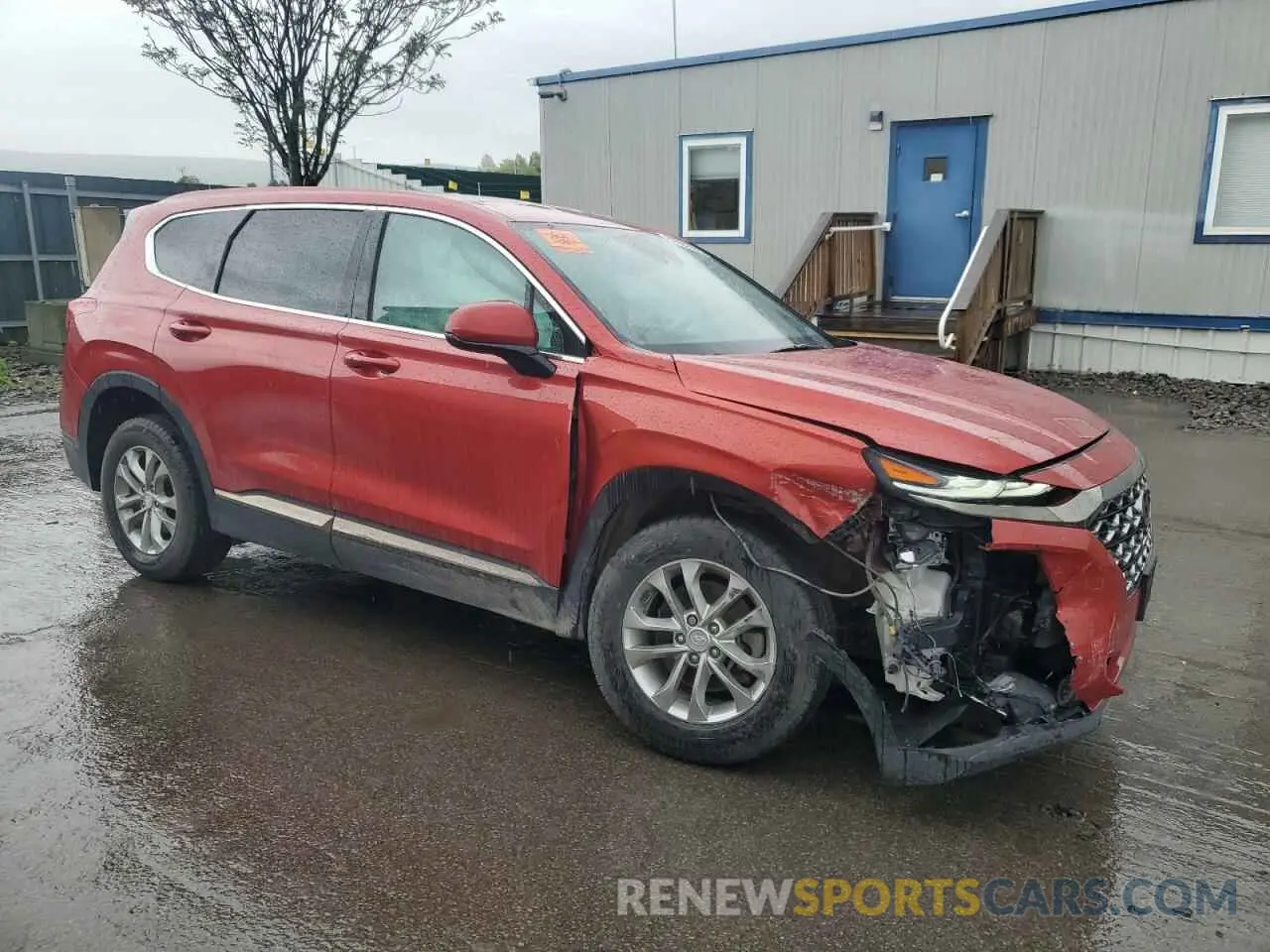 4 Photograph of a damaged car 5NMS3CAD6KH093466 HYUNDAI SANTA FE 2019