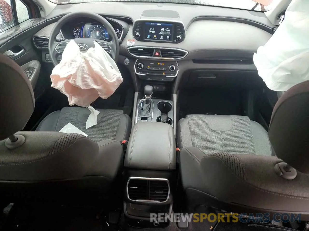 8 Photograph of a damaged car 5NMS3CAD6KH093466 HYUNDAI SANTA FE 2019