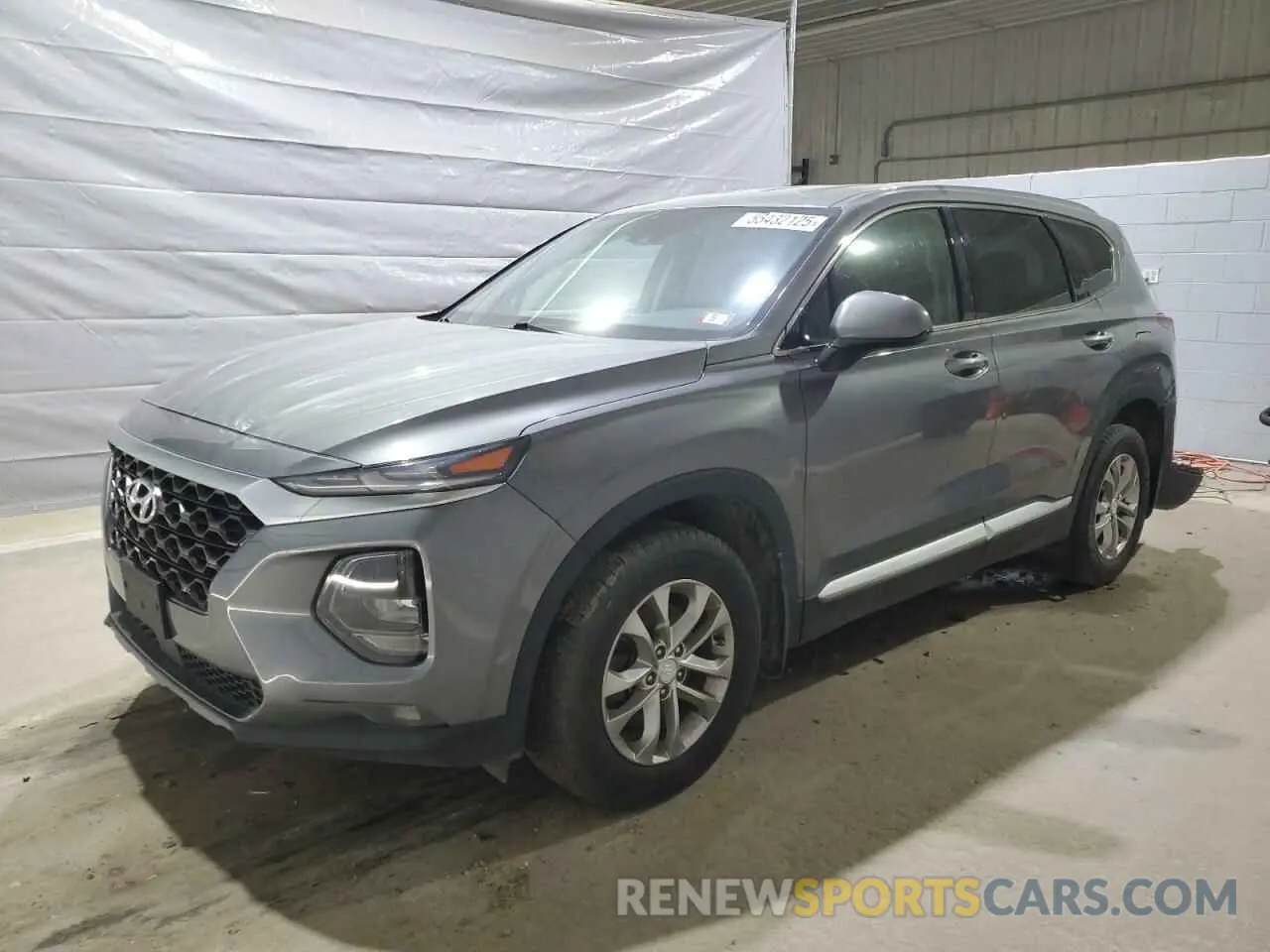 1 Photograph of a damaged car 5NMS3CAD6KH128488 HYUNDAI SANTA FE 2019