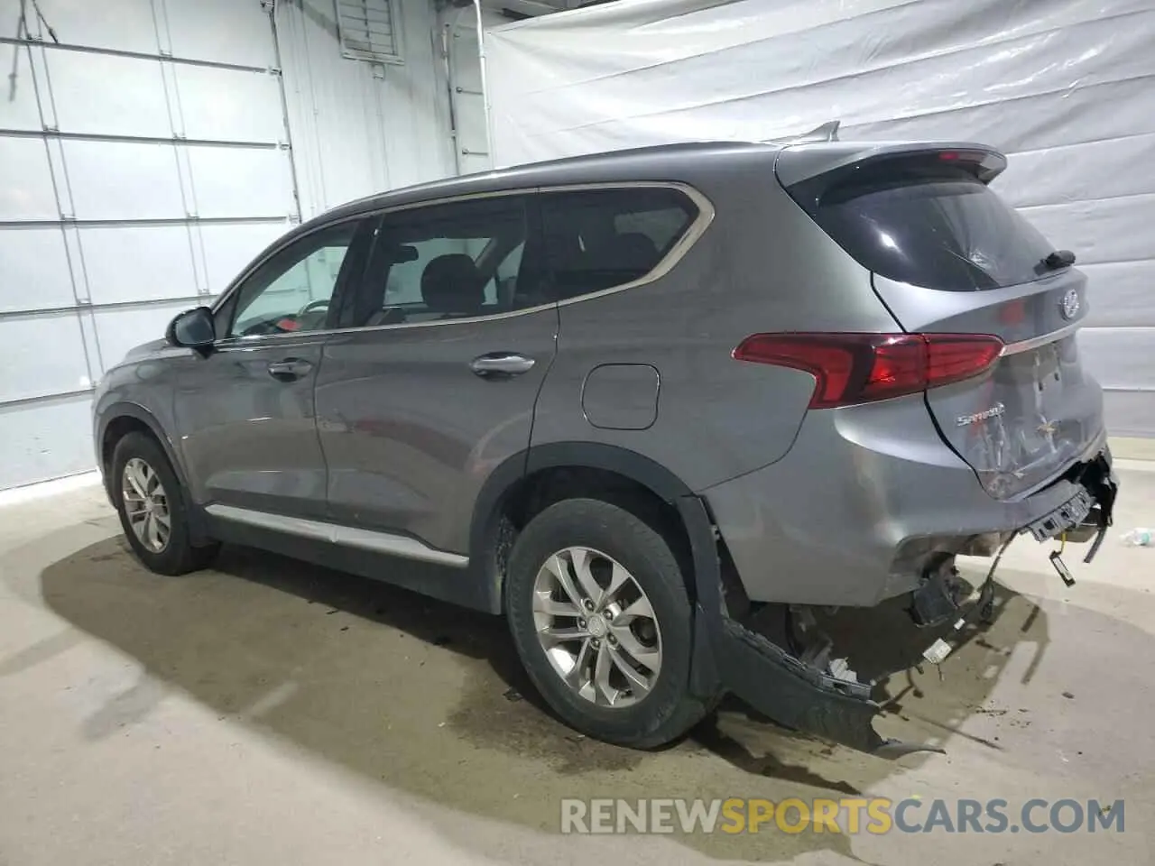 2 Photograph of a damaged car 5NMS3CAD6KH128488 HYUNDAI SANTA FE 2019